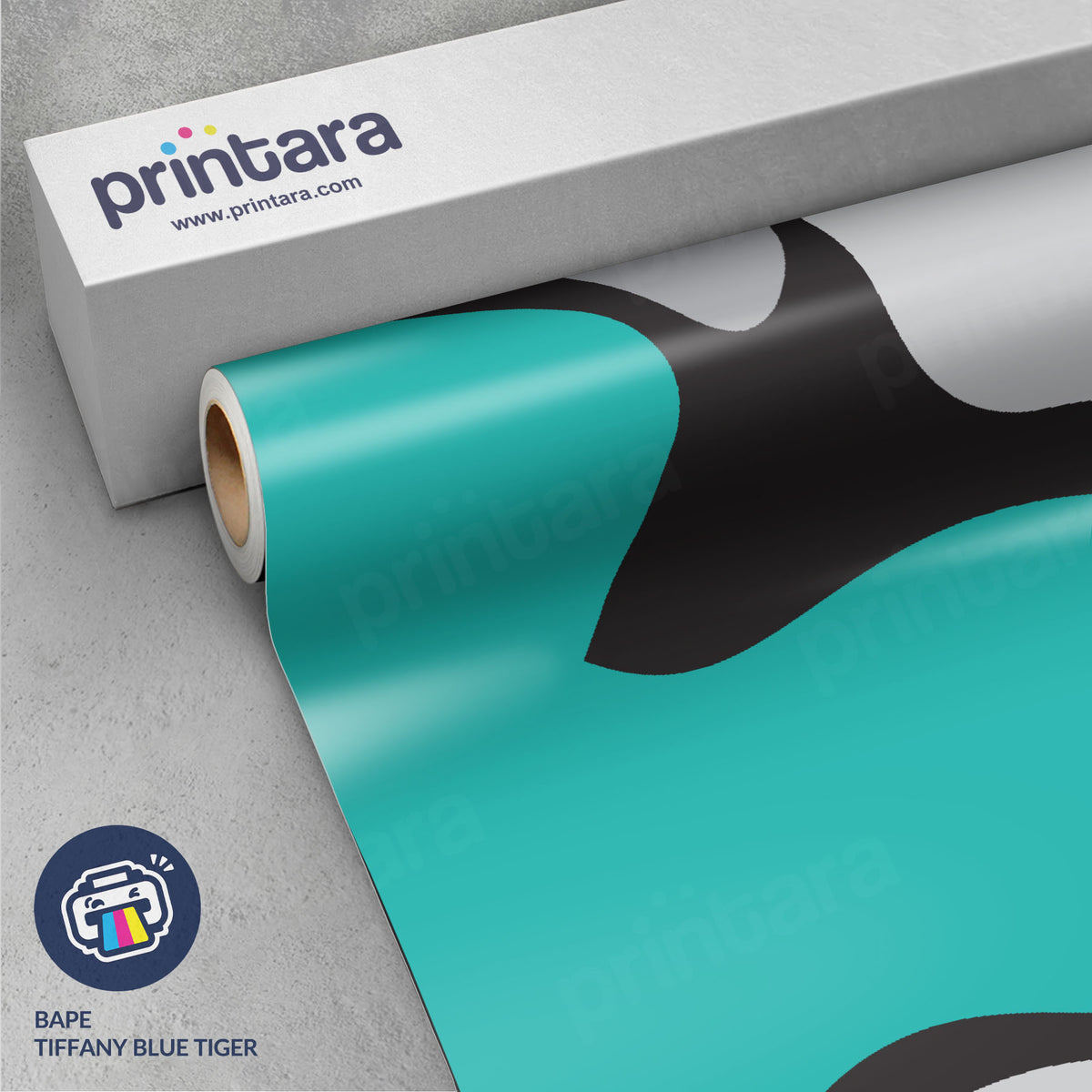 Large Bape Tiffany Blue Tiger Vinyl Wrap