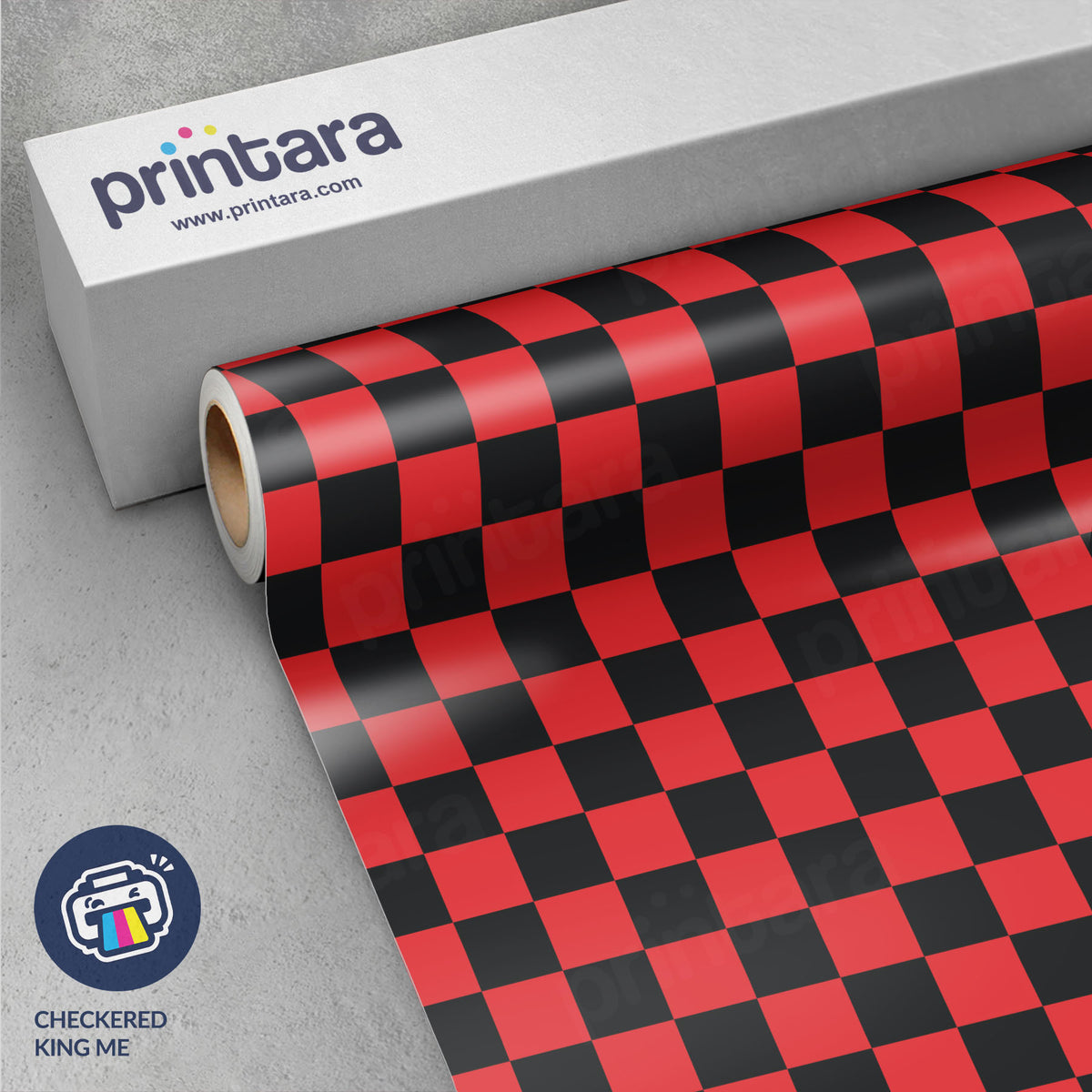 Checkered King Me Vinyl Wrap