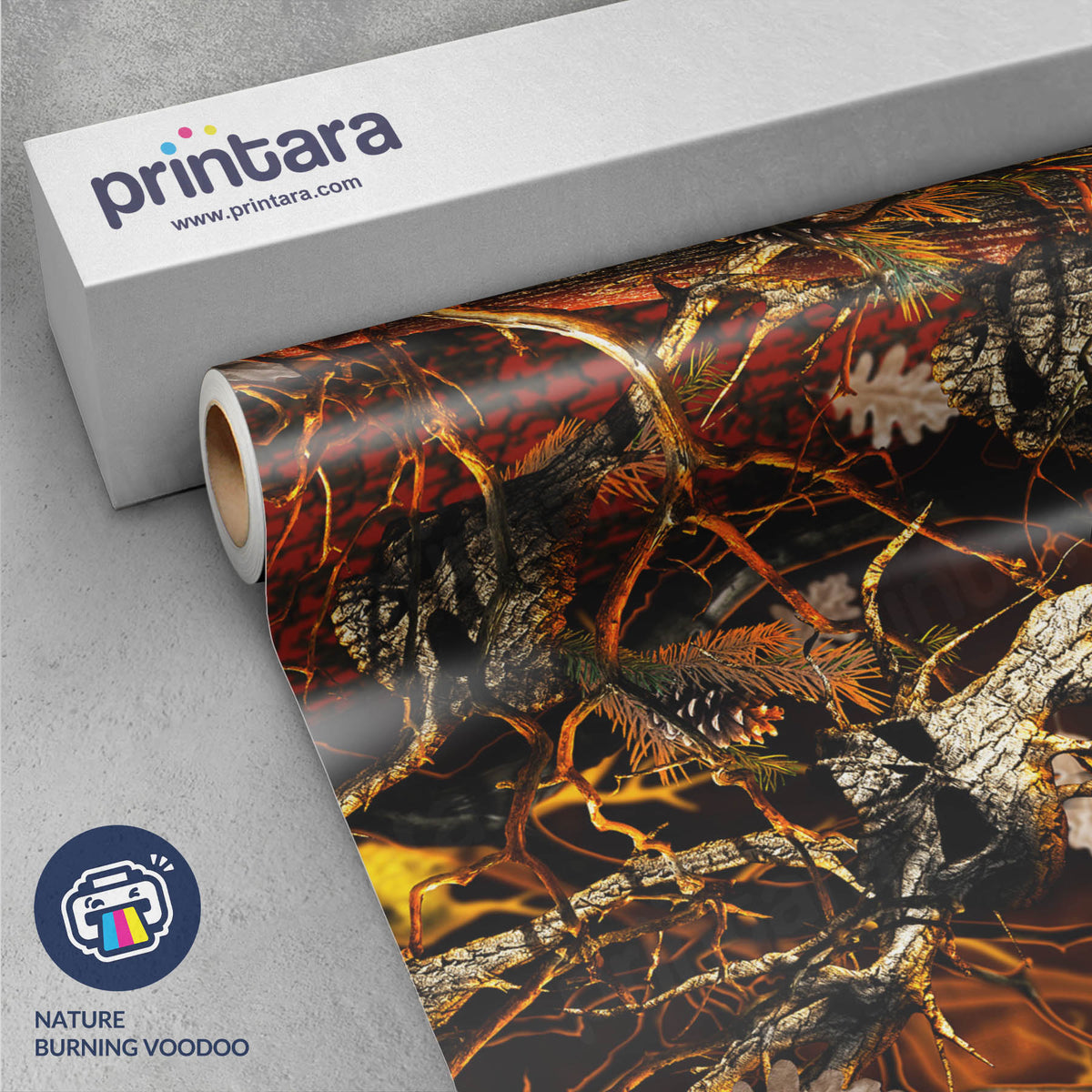 Nature Burning Voodoo Gun Skin Vinyl Wrap