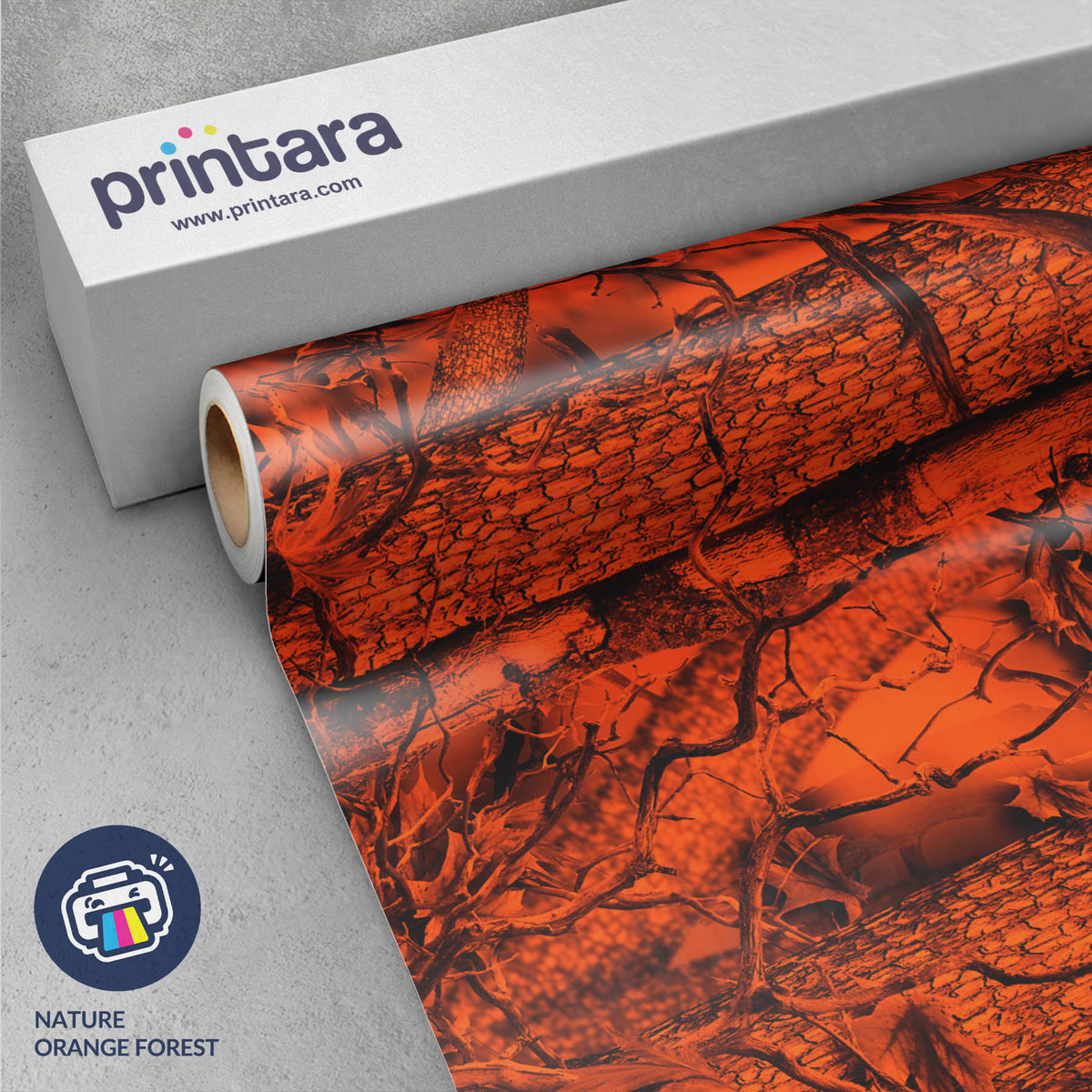 Nature Orange Forest Gun Skin Vinyl Wrap