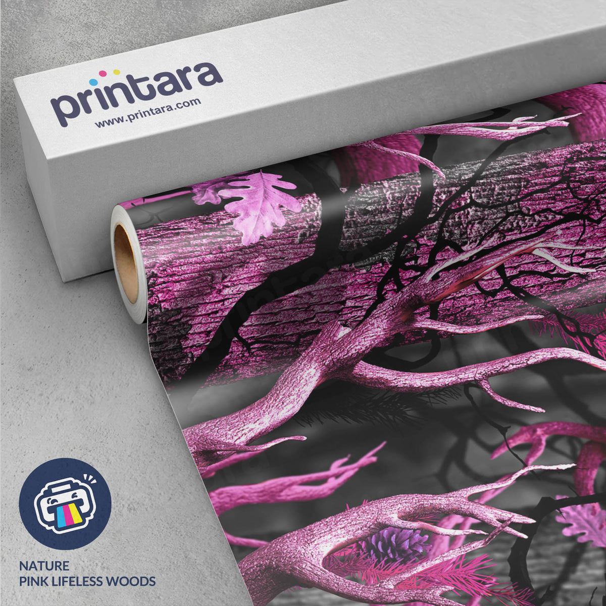 Nature Pink Lifeless Woods Gun Skin Vinyl Wrap