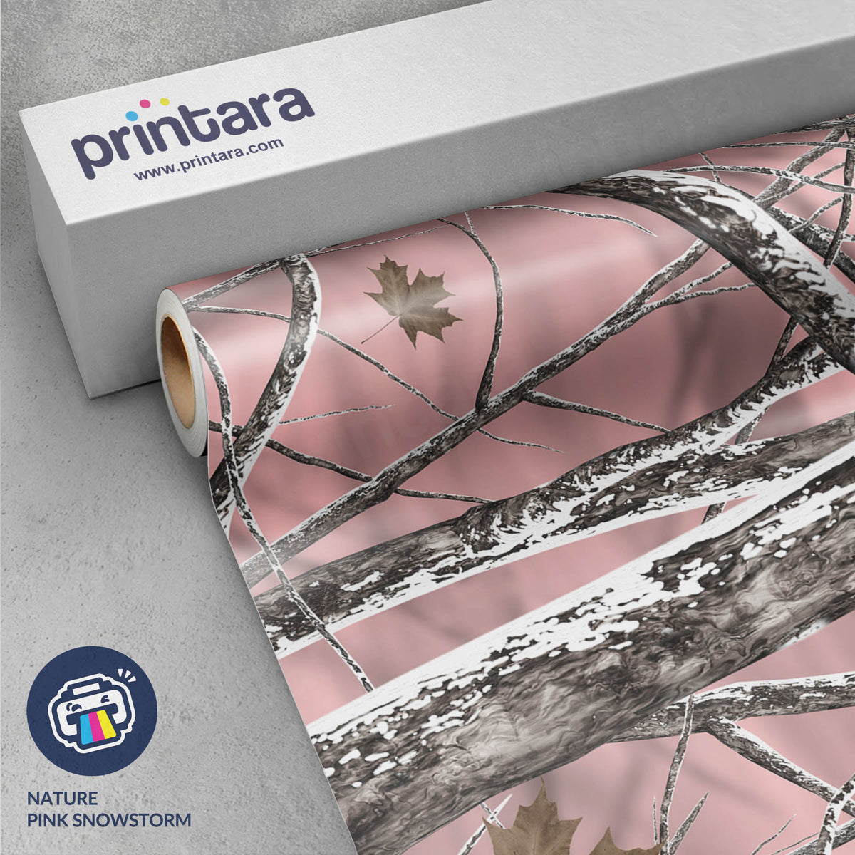 Nature Pink Snowstorm Gun Skin Vinyl Wrap