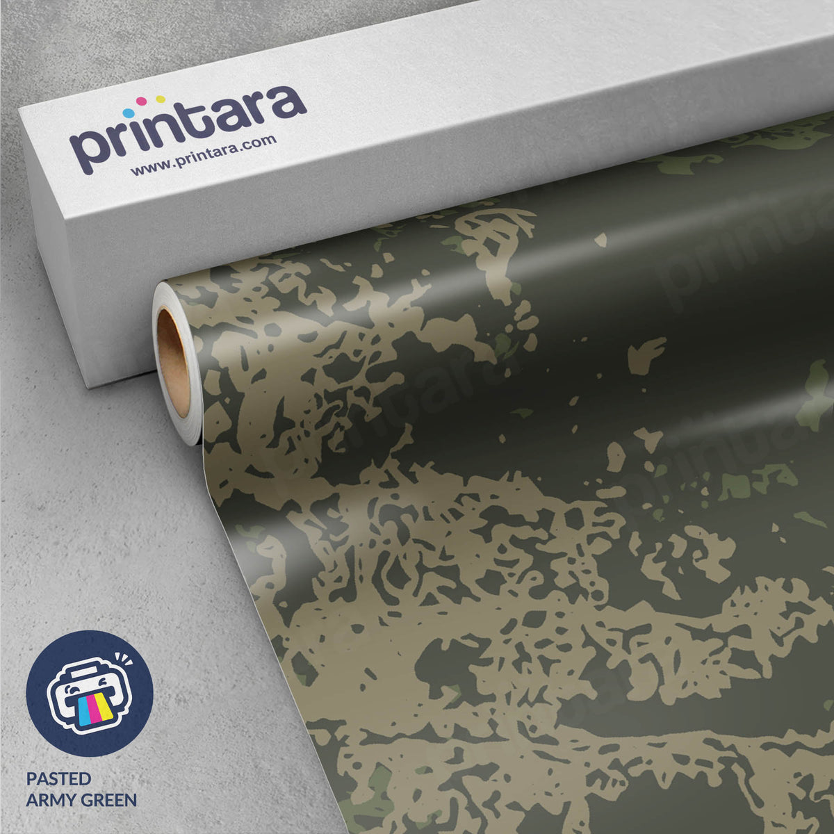 Pasted Army Green Gun Skin Vinyl Wrap