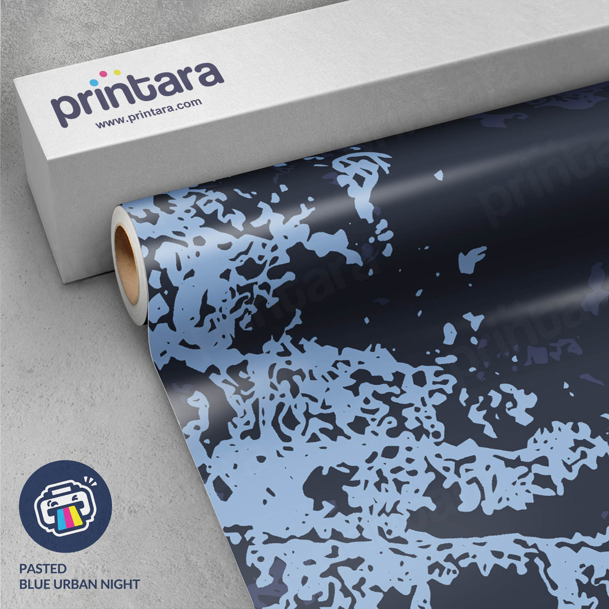 Pasted Blue Urban Night Gun Skin Vinyl Wrap