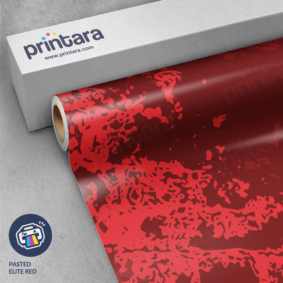 Pasted Elite Red Gun Skin Vinyl Wrap