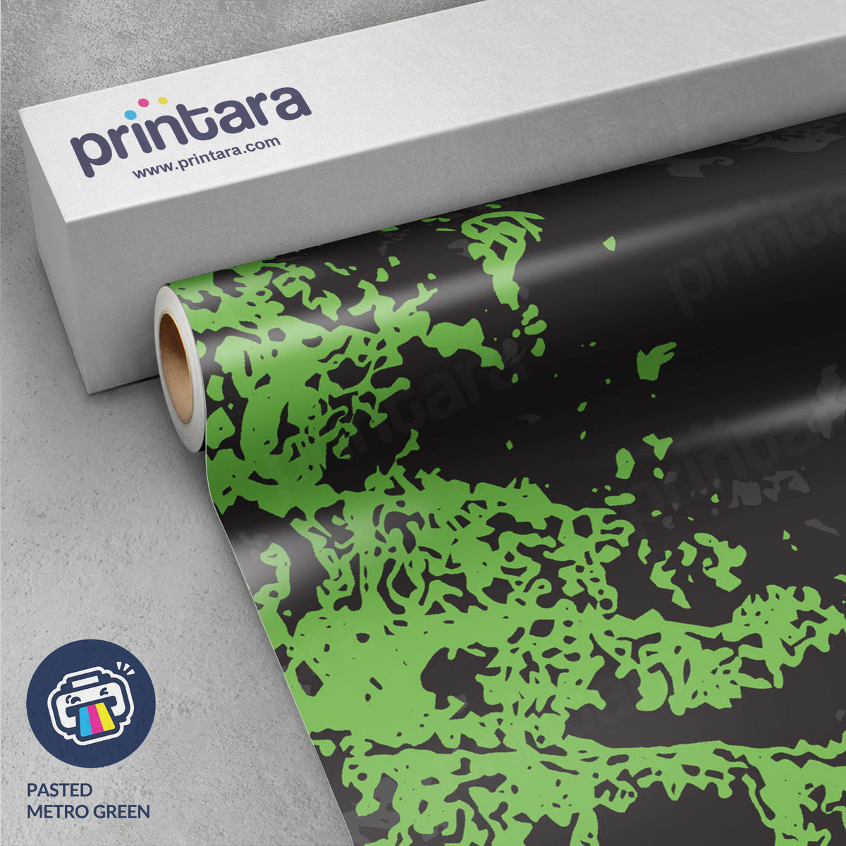 Pasted Metro Green Gun Skin Vinyl Wrap