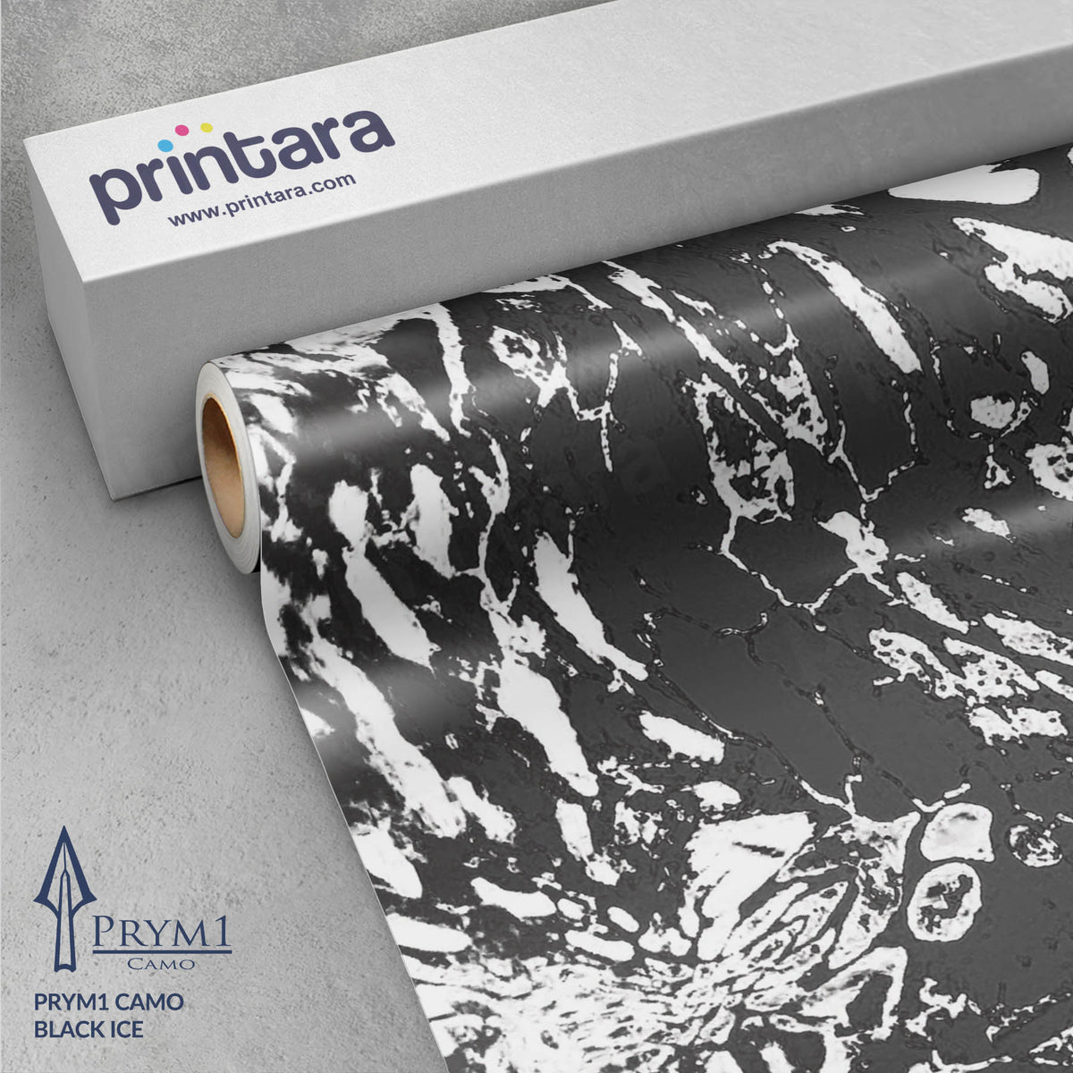 Prym1 Camo Black Ice Gun Skin Vinyl Wrap