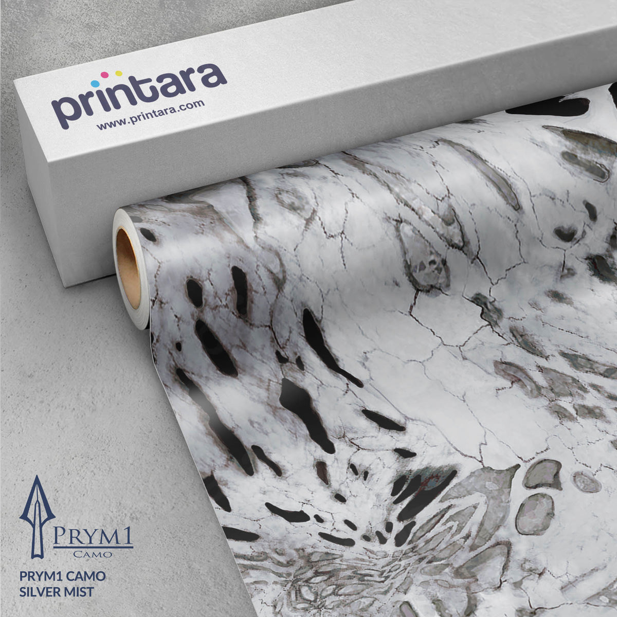 Prym1 Camo Silver Mist Gun Skin Vinyl Wrap