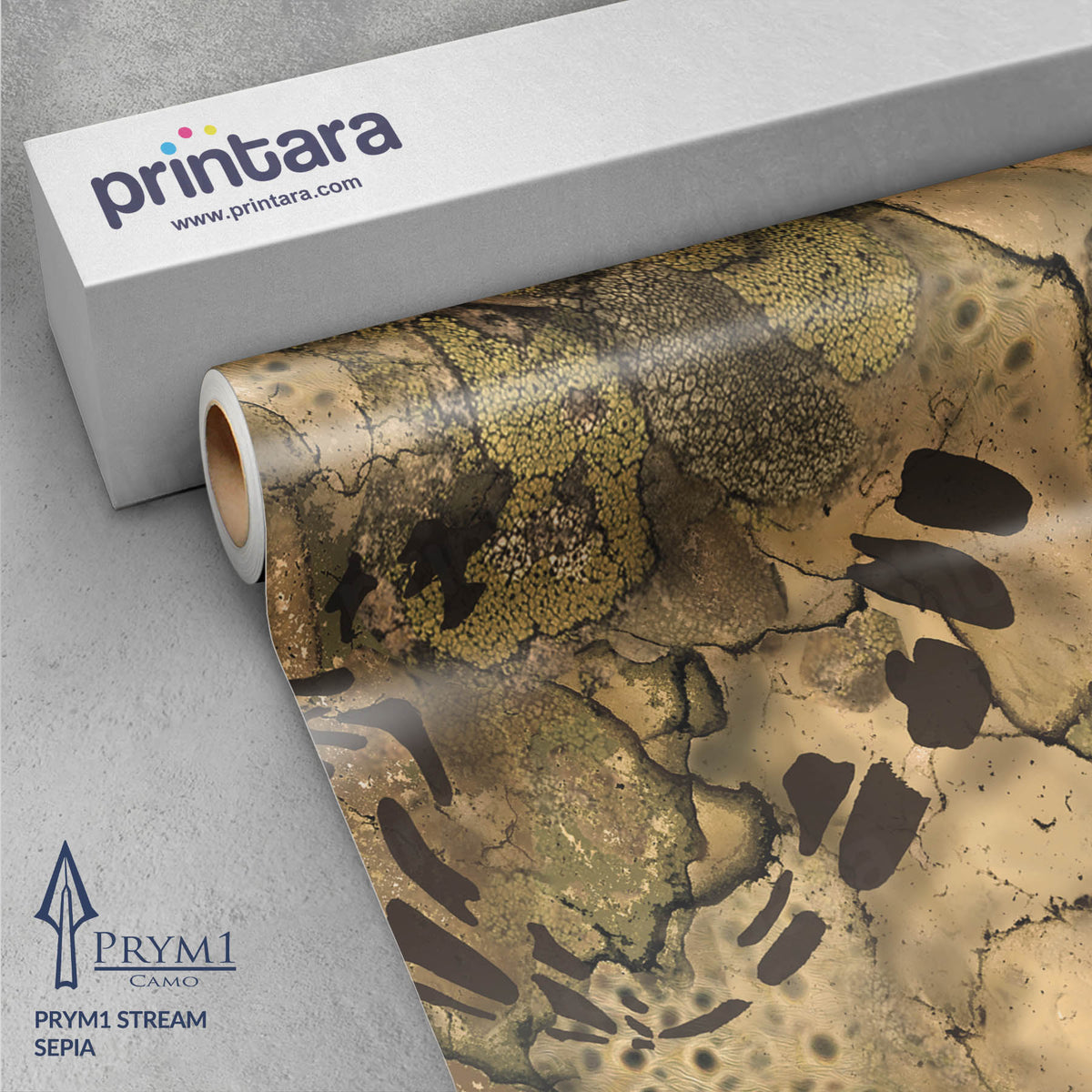 Prym1 Stream Sepia Gun Skin Vinyl Wrap
