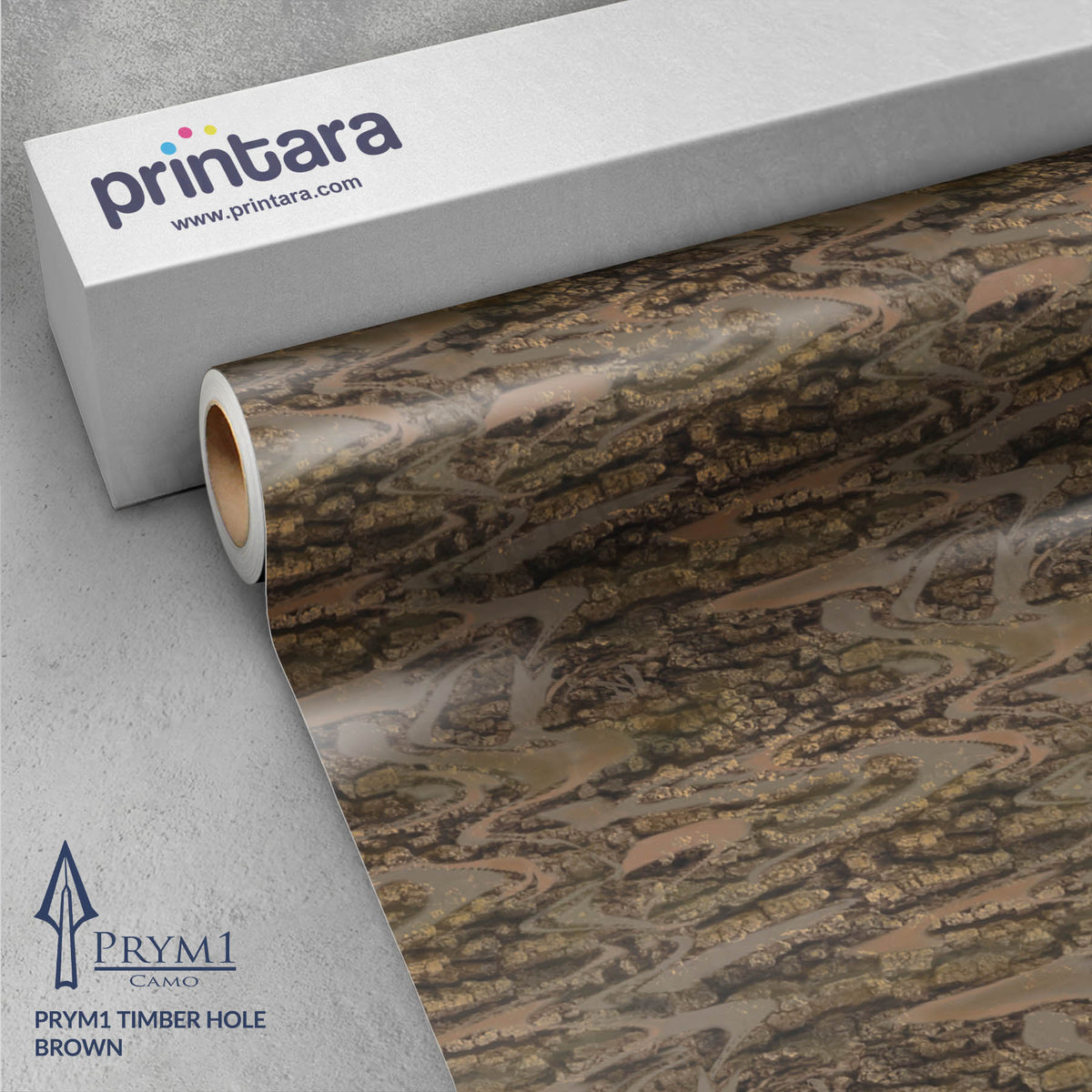 Prym1 Timber Hole Brown Gun Skin Vinyl Wrap