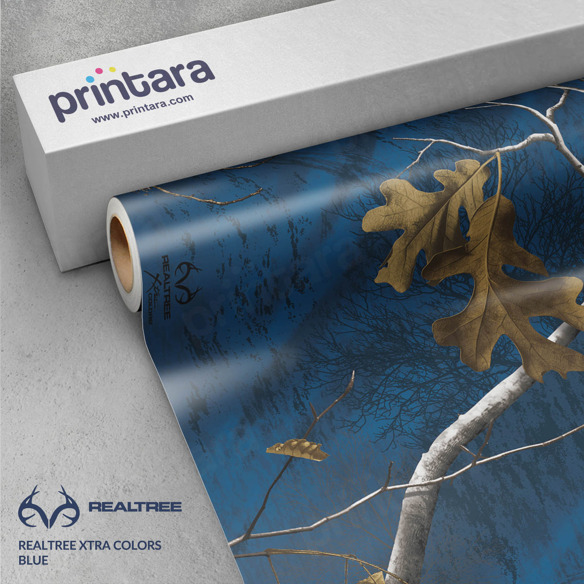 Realtree XTRA Colors Blue Gun Skin Vinyl Wrap