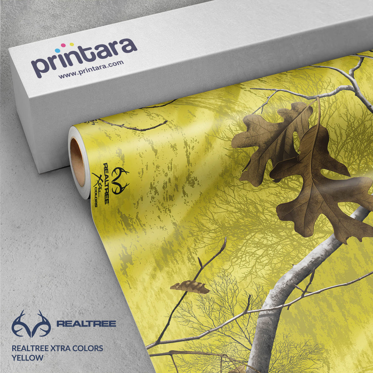 Realtree XTRA Colors Yellow Gun Skin Vinyl Wrap
