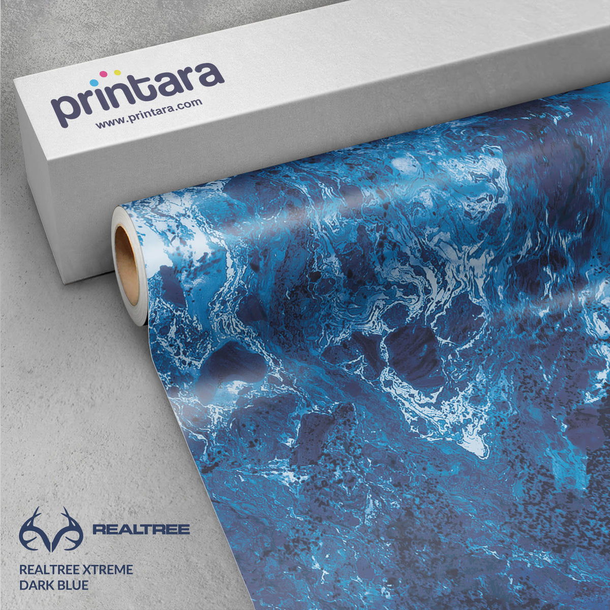Realtree XTREME Dark Blue Gun Skin Vinyl Wrap