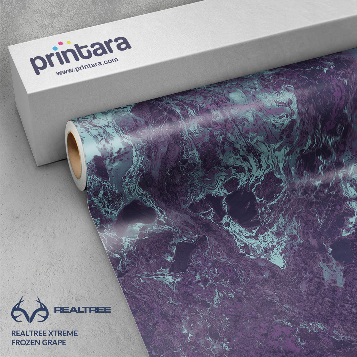 Realtree XTREME Frozen Grape Gun Skin Vinyl Wrap