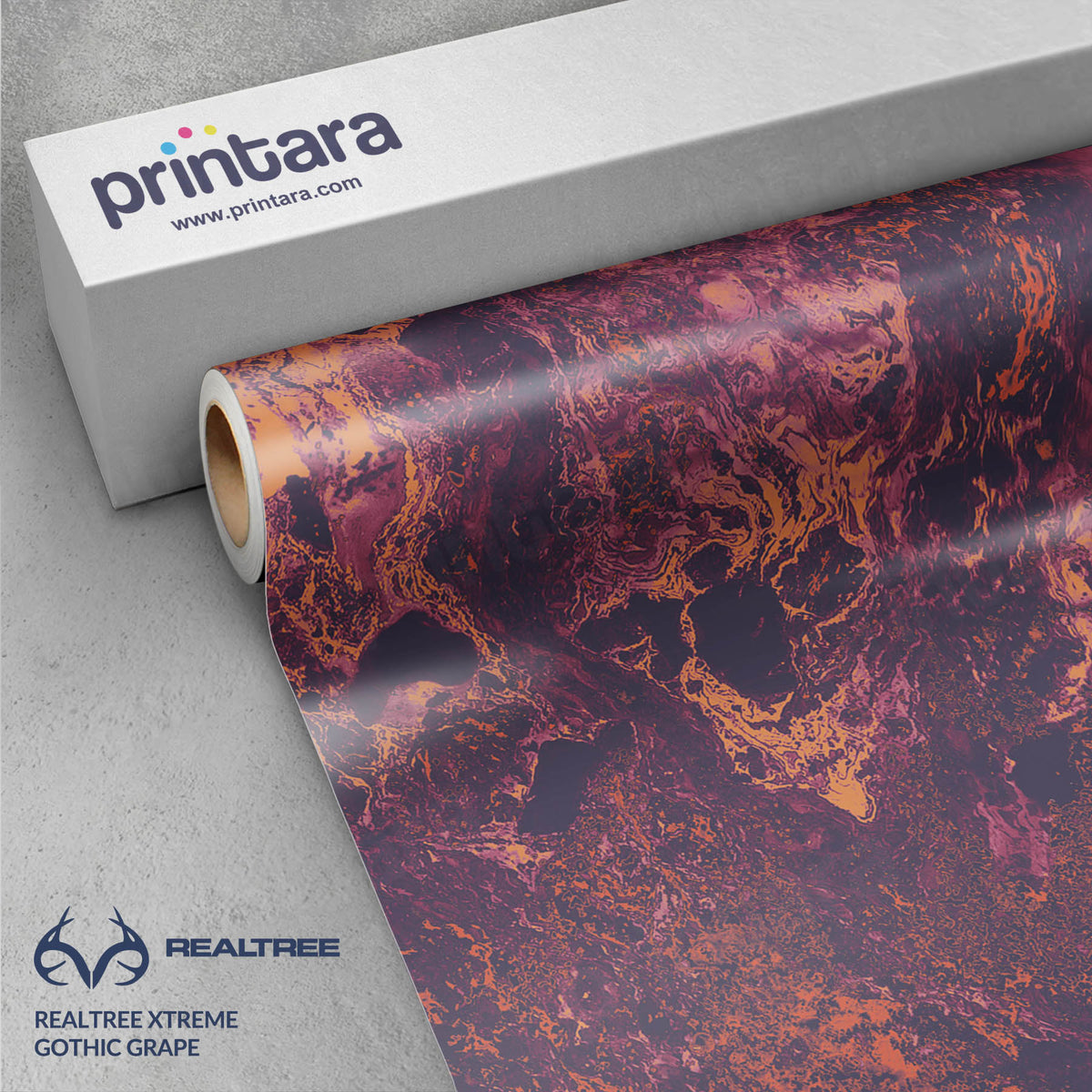 Realtree XTREME Gothic Grape Gun Skin Vinyl Wrap