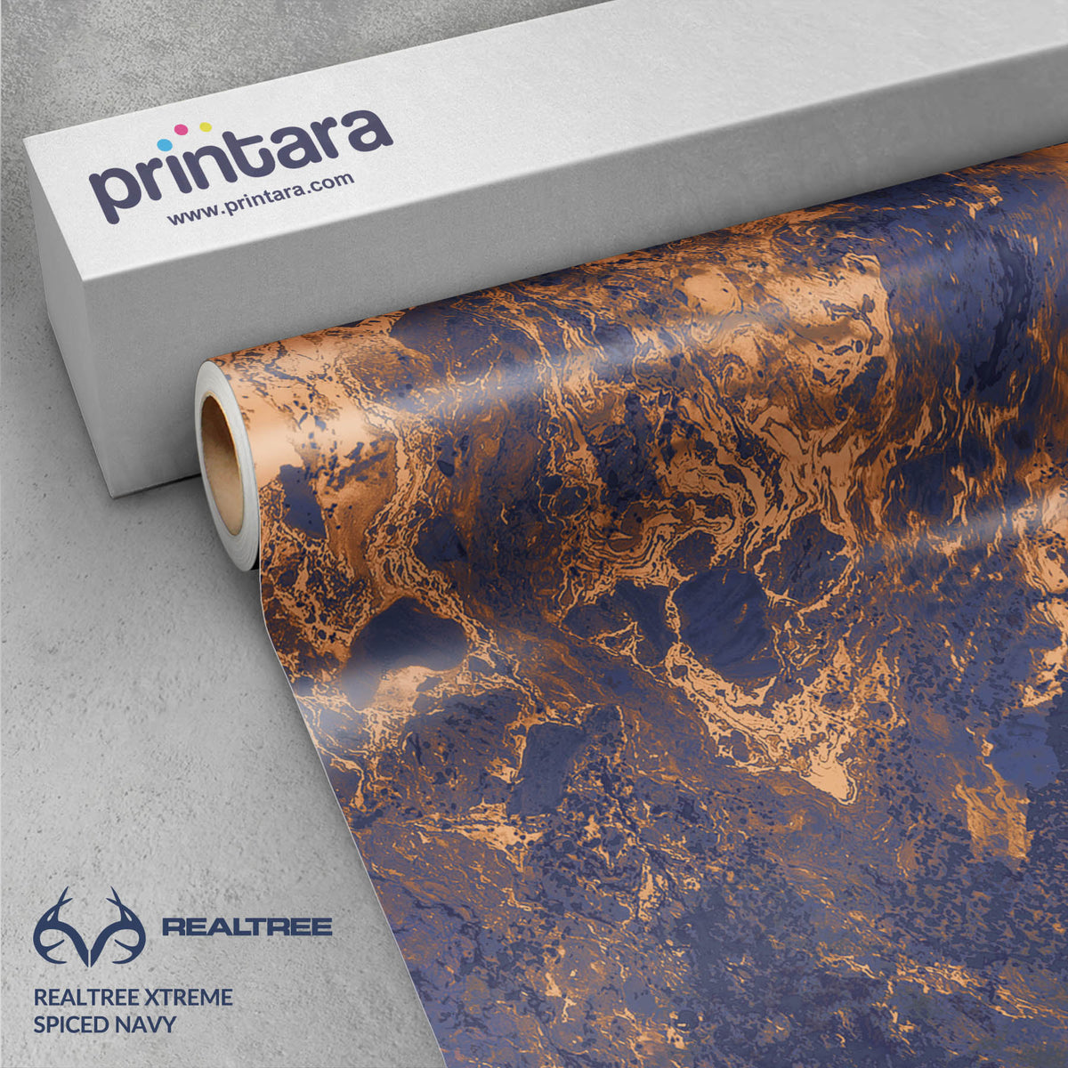 Realtree XTREME Spiced Navy Gun Skin Vinyl Wrap