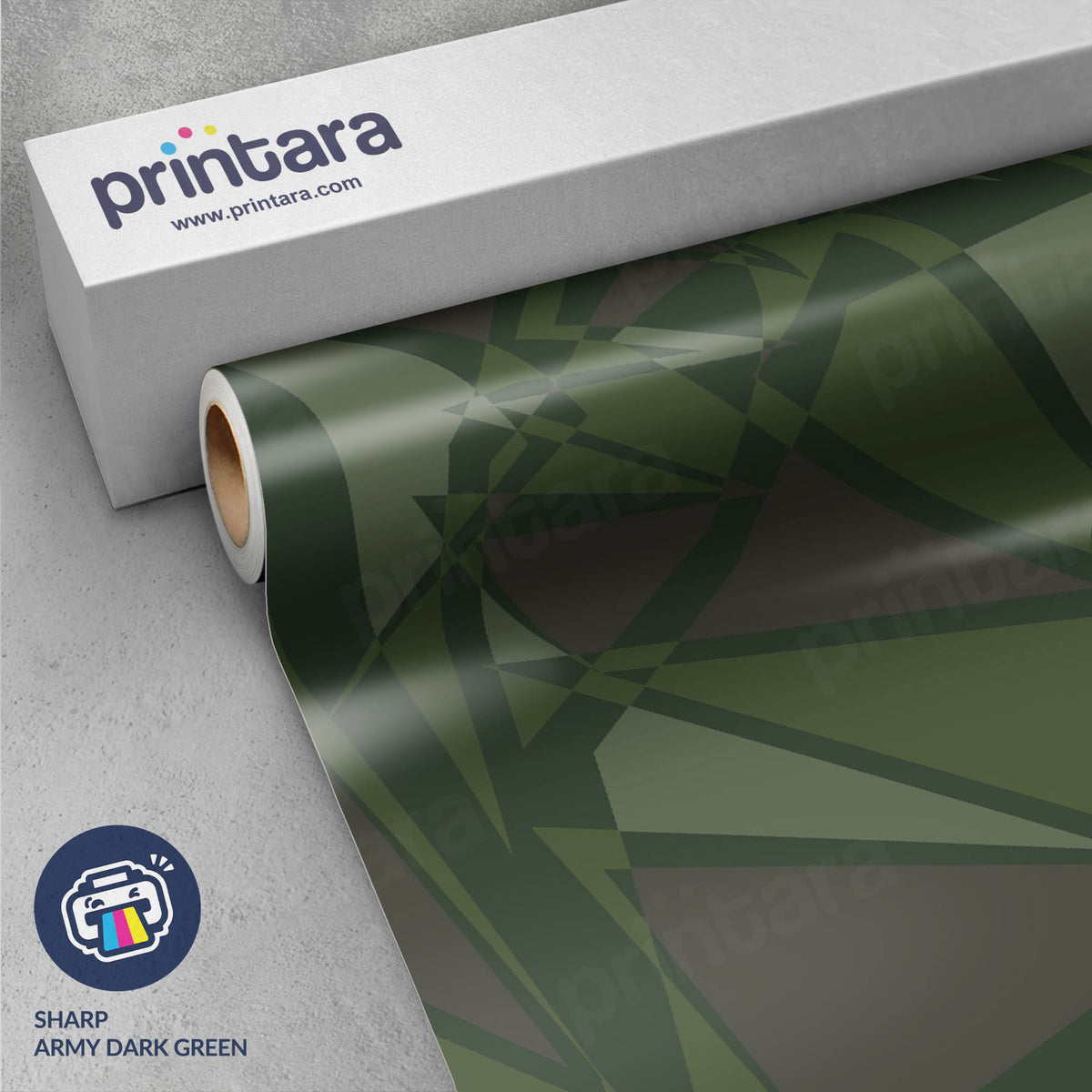 Sharp Army Dark Green Gun Skin Vinyl Wrap