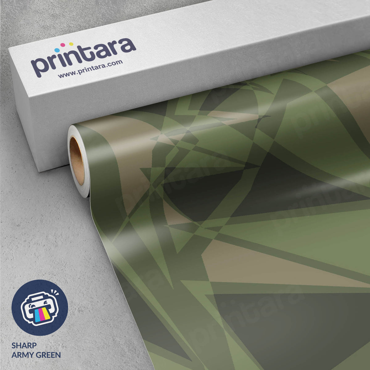 Sharp Army Green Gun Skin Vinyl Wrap