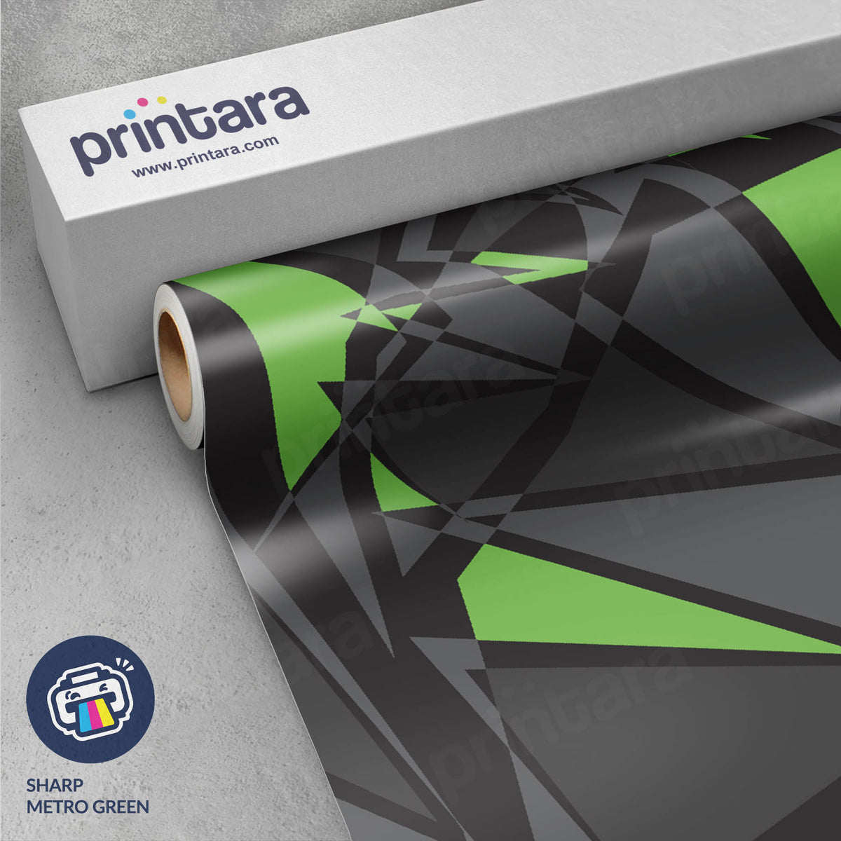 Sharp Metro Green Gun Skin Vinyl Wrap