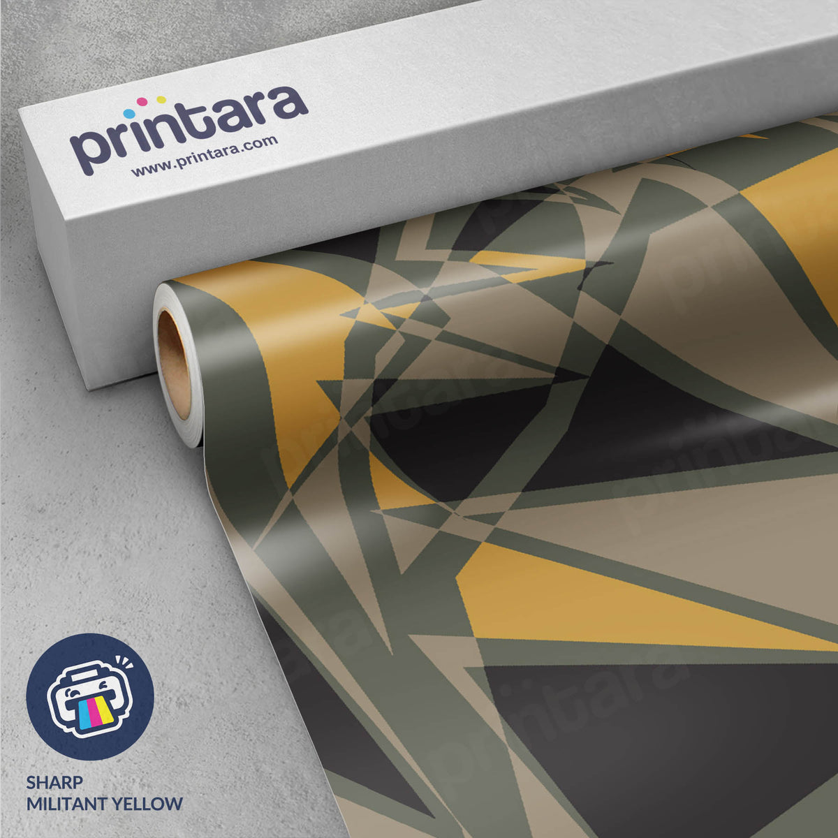 Sharp Militant Yellow Gun Skin Vinyl Wrap