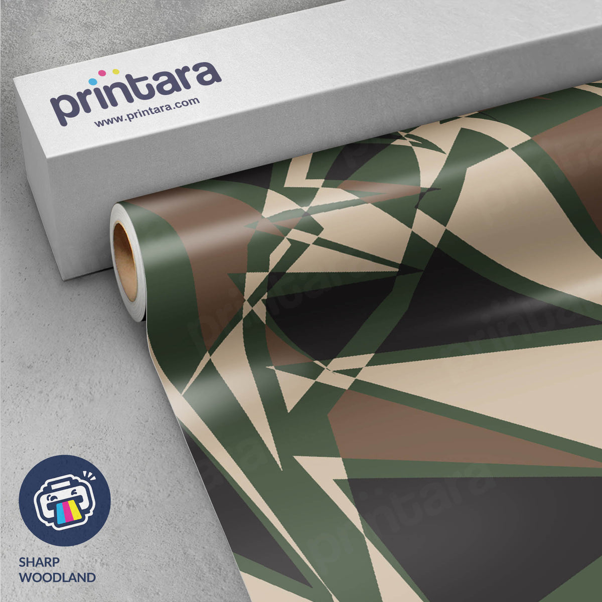 Sharp Woodland Gun Skin Vinyl Wrap