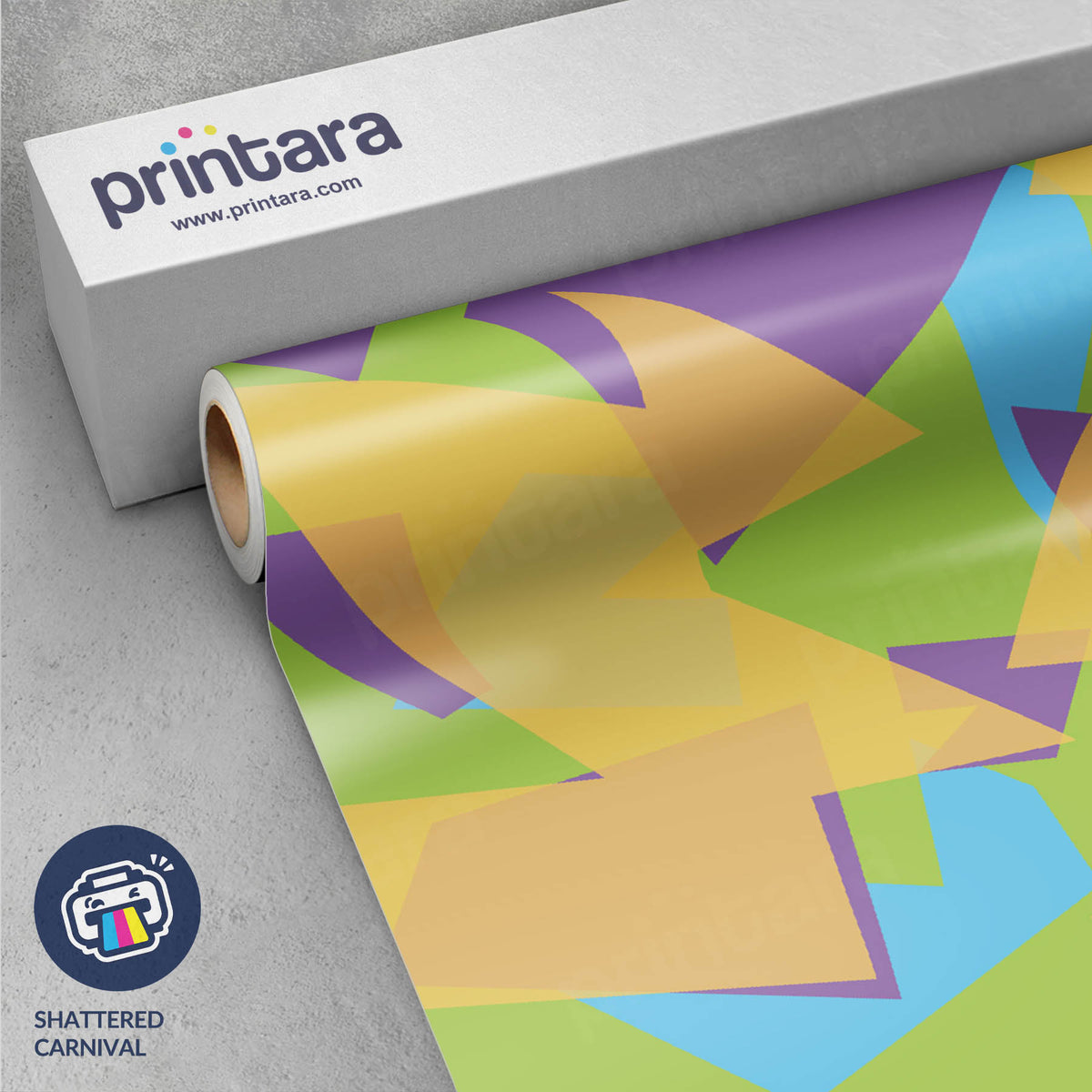Shattered Carnival Gun Skin Vinyl Wrap