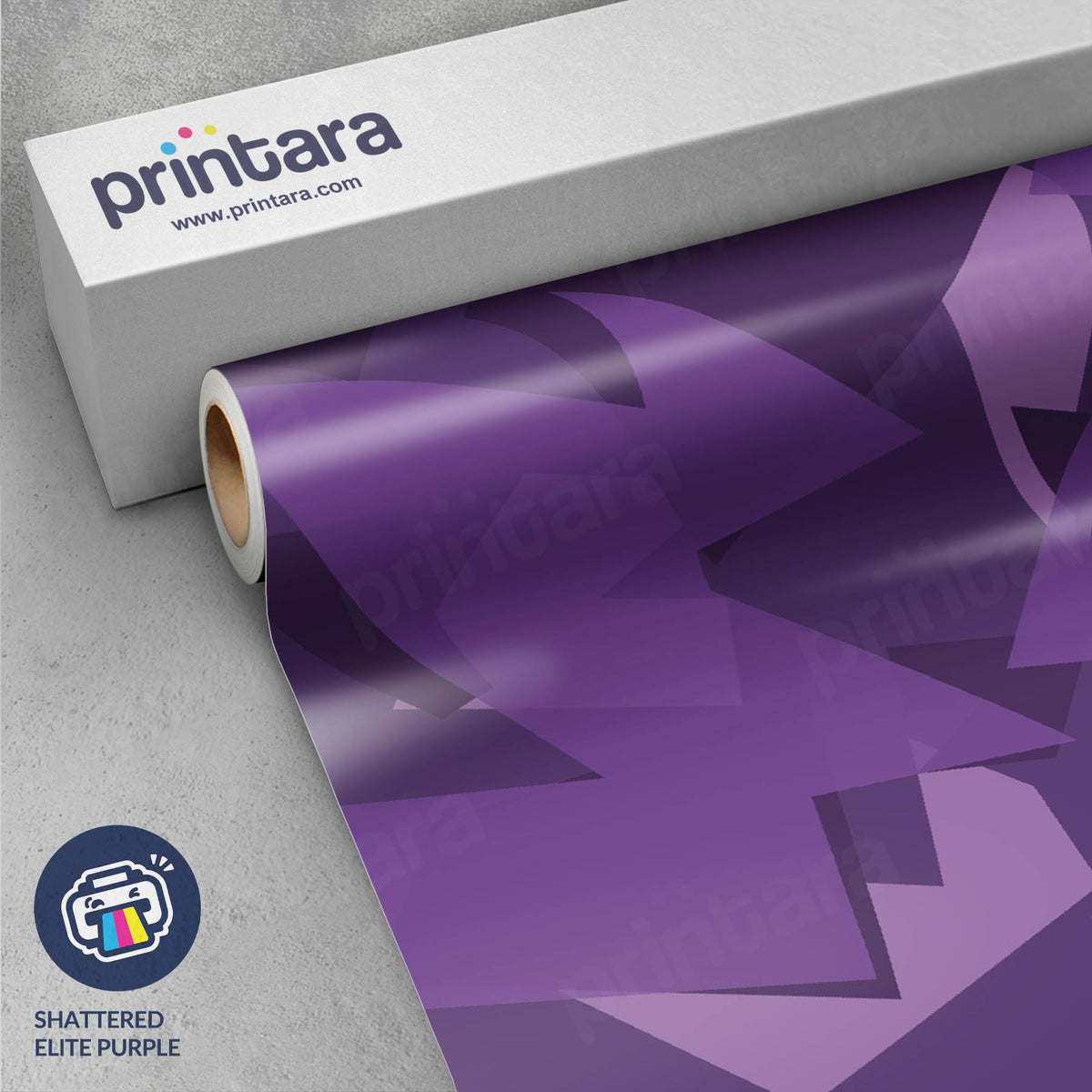 Shattered Elite Purple Gun Skin Vinyl Wrap