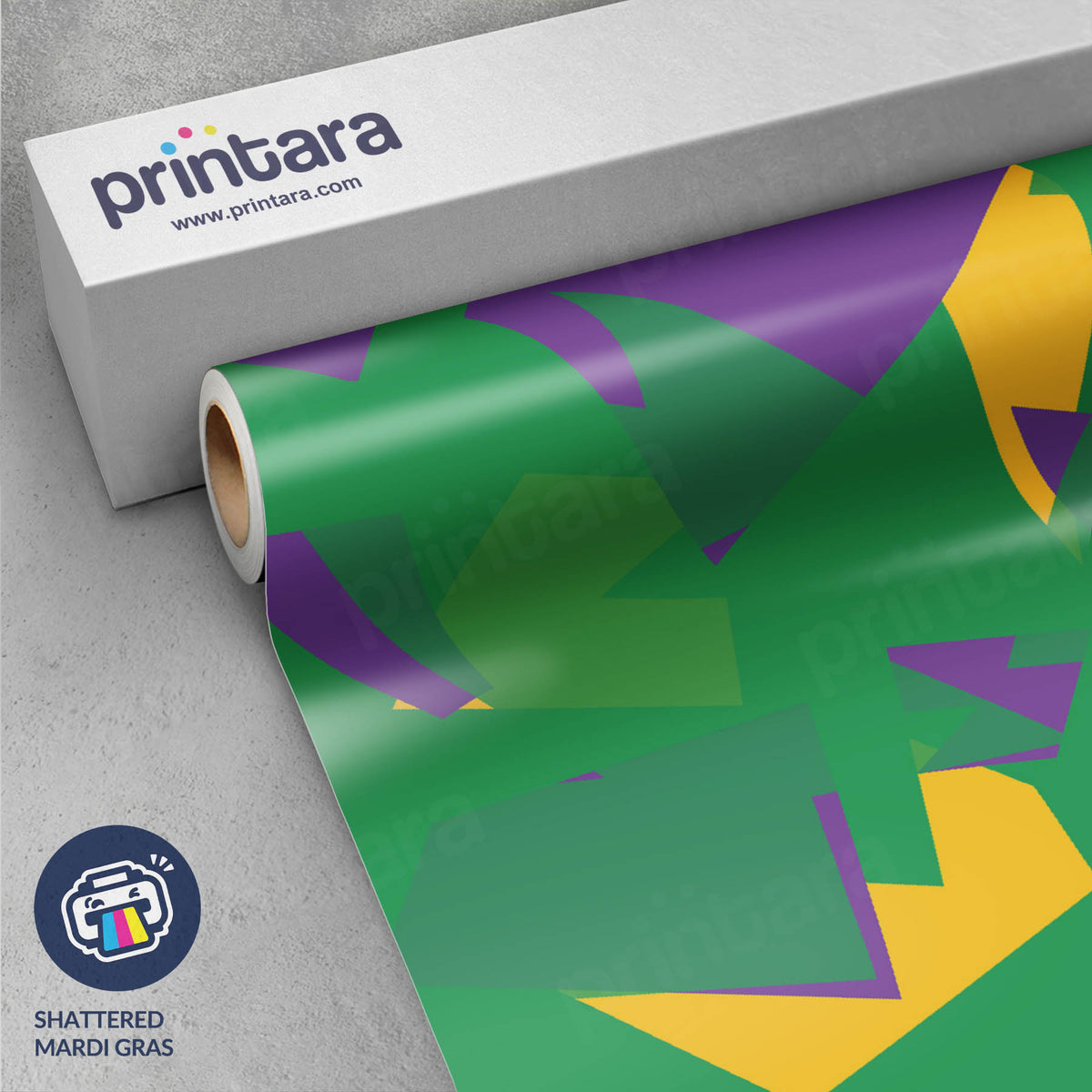 Shattered Mardi Gras Gun Skin Vinyl Wrap