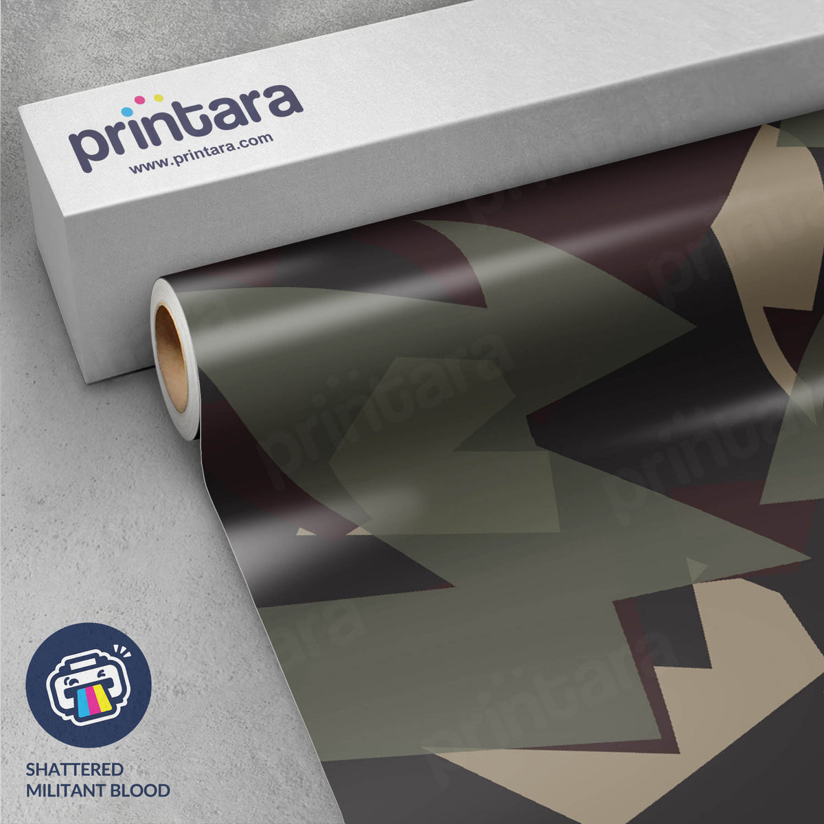 Shattered Militant Blood Gun Skin Vinyl Wrap