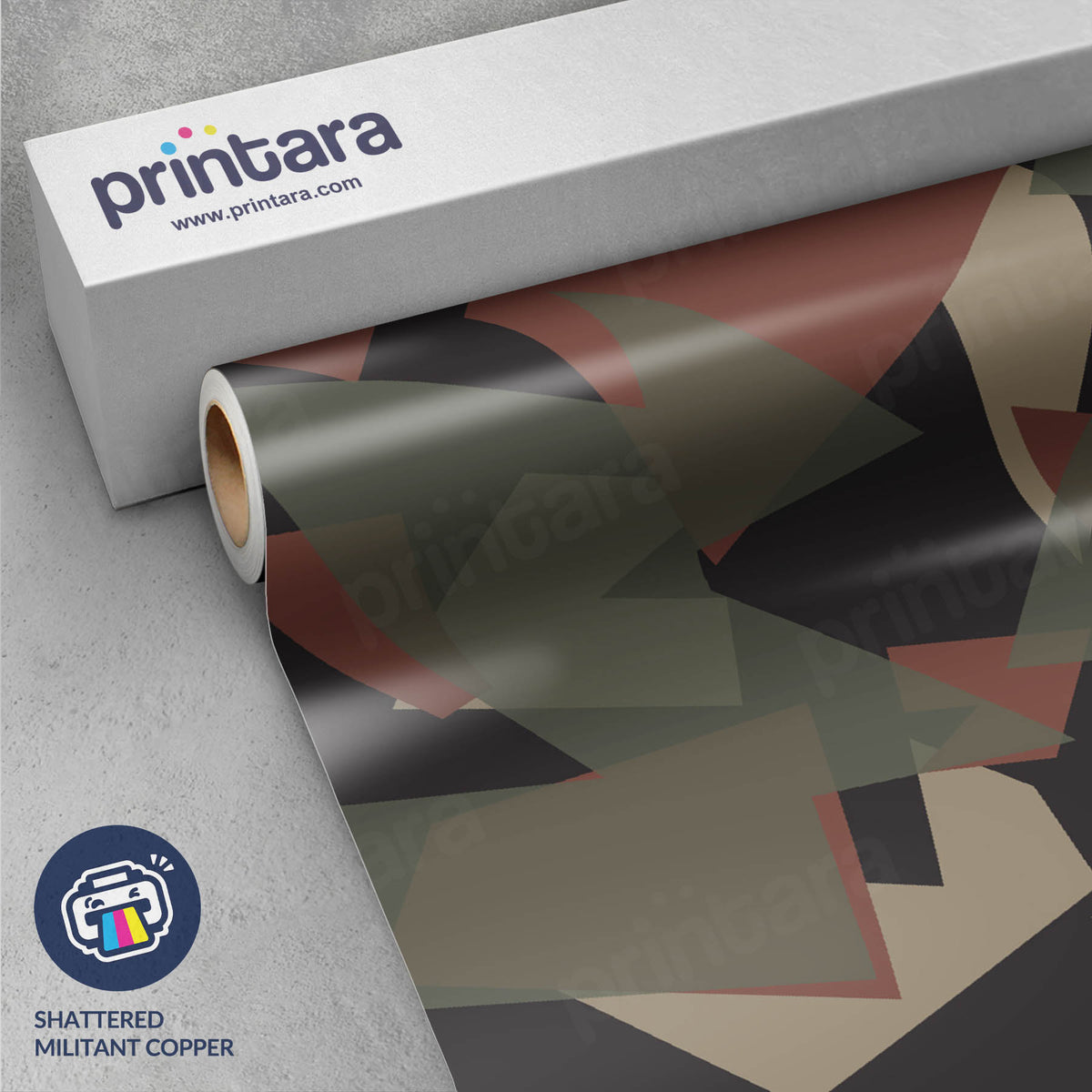 Shattered Militant Copper Gun Skin Vinyl Wrap