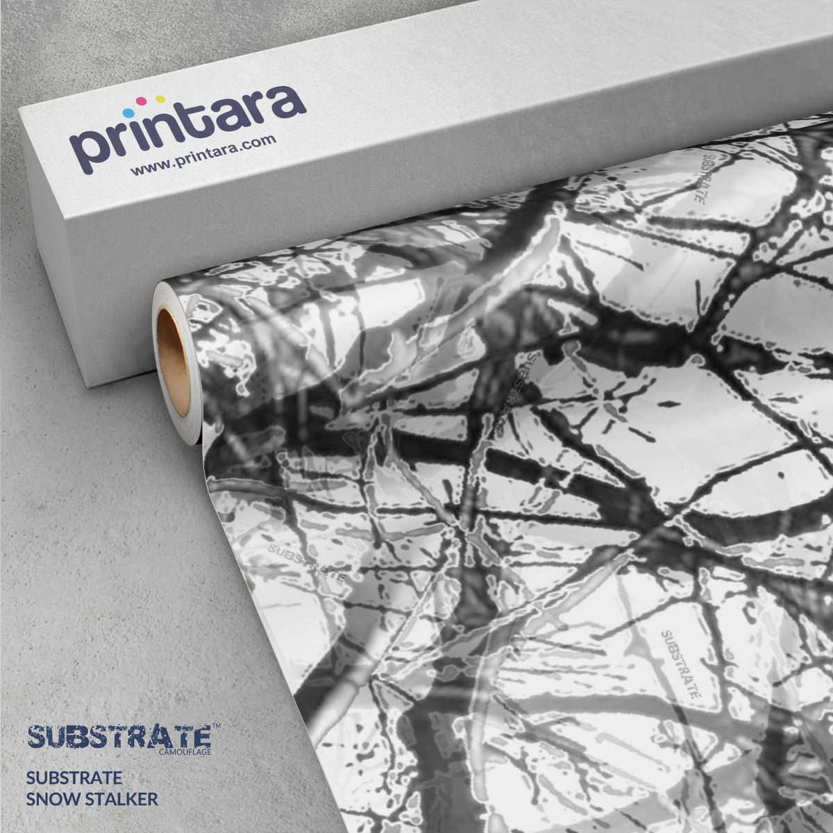 Substrate Snow Stalker Gun Skin Vinyl Wrap