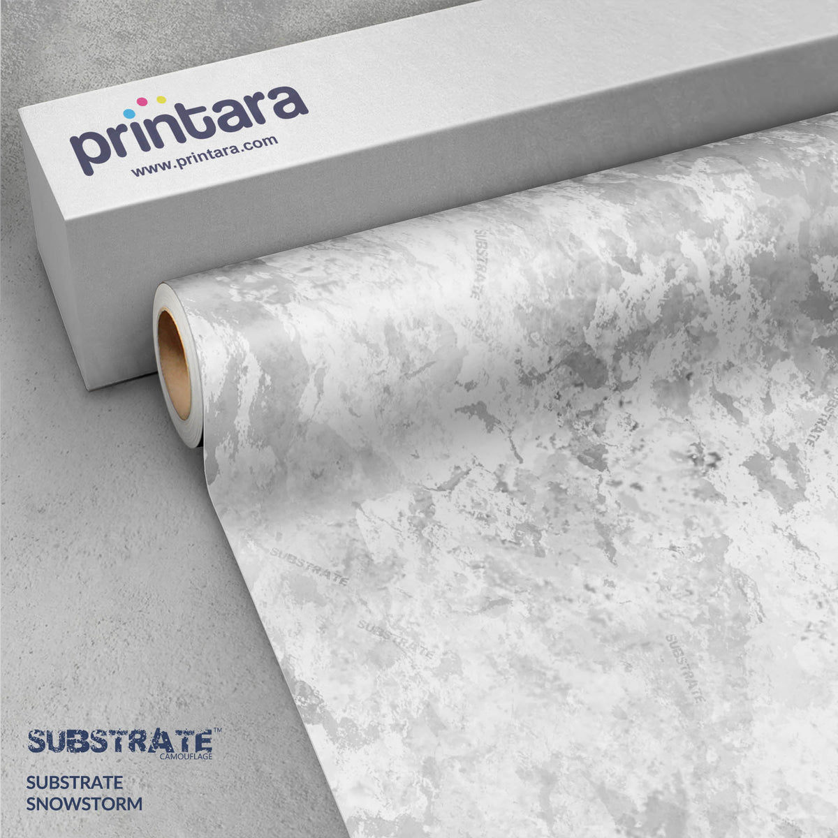 Substrate Snowstorm Gun Skin Vinyl Wrap