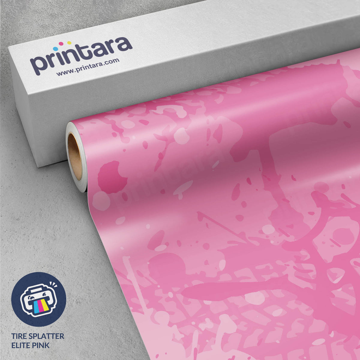 Tire Splatter Elite Pink Gun Skin Vinyl Wrap