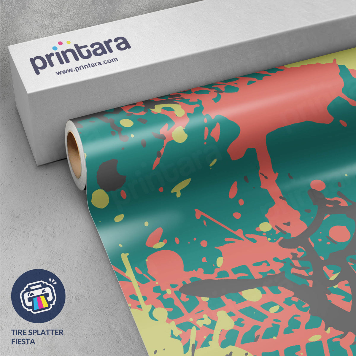 Tire Splatter Fiesta Gun Skin Vinyl Wrap