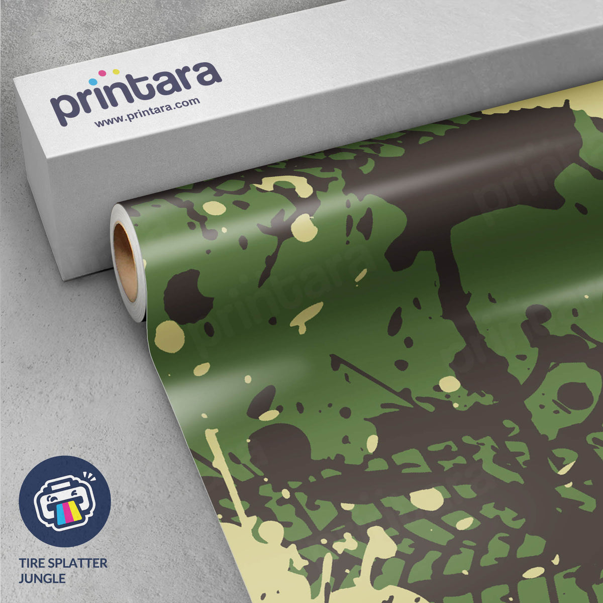 Tire Splatter Jungle Gun Skin Vinyl Wrap