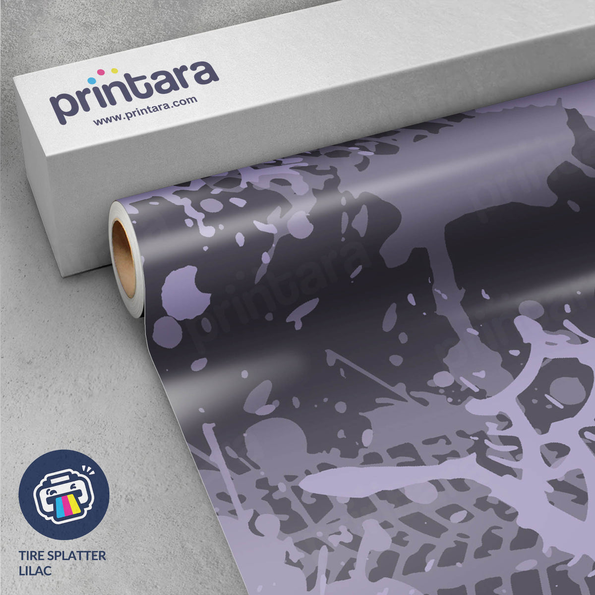 Tire Splatter Lilac Gun Skin Vinyl Wrap