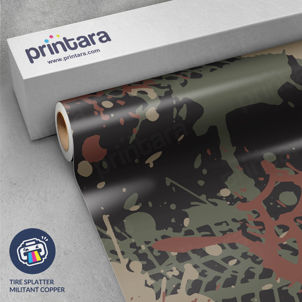 Tire Splatter Militant Copper Gun Skin Vinyl Wrap