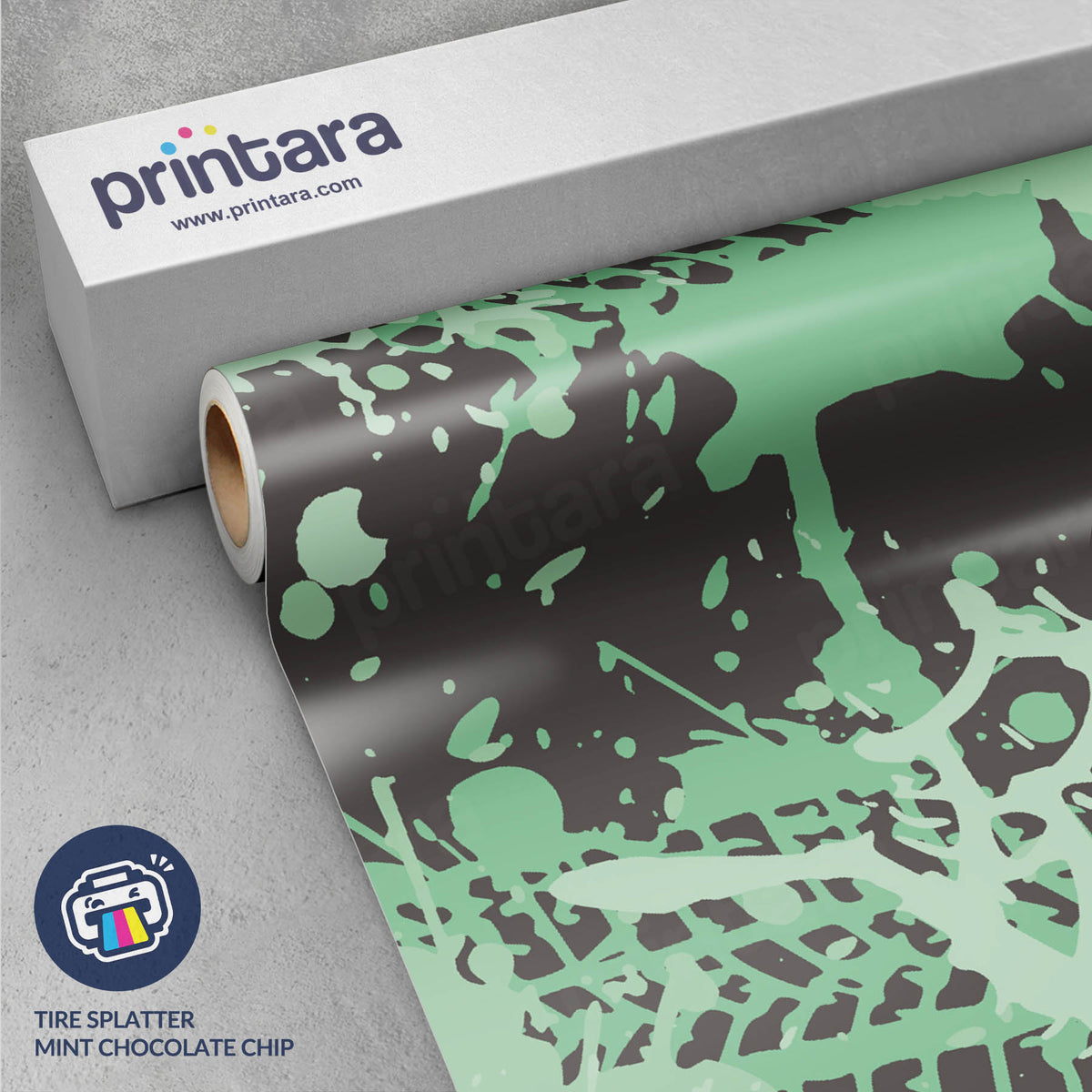 Tire Splatter Mint Chocolate Chip Gun Skin Vinyl Wrap