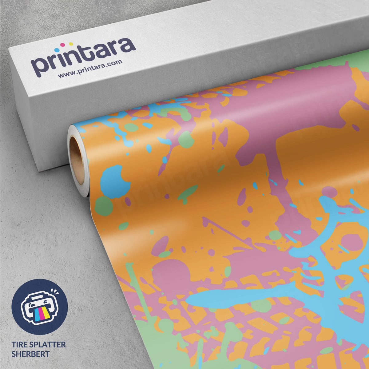 Tire Splatter Sherbert Gun Skin Vinyl Wrap