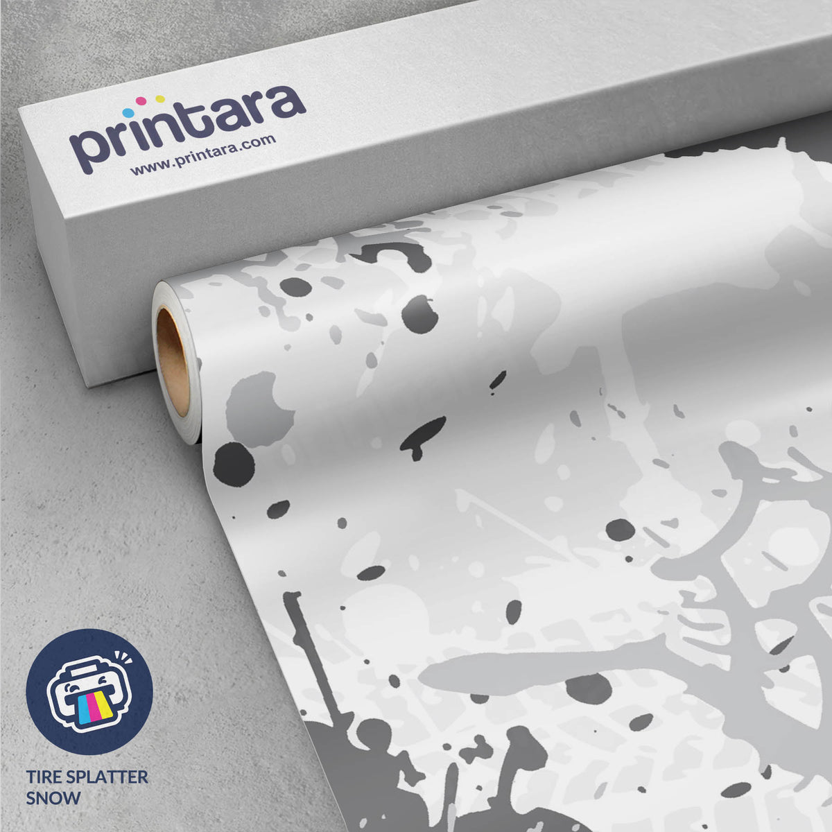 Tire Splatter Snow Gun Skin Vinyl Wrap