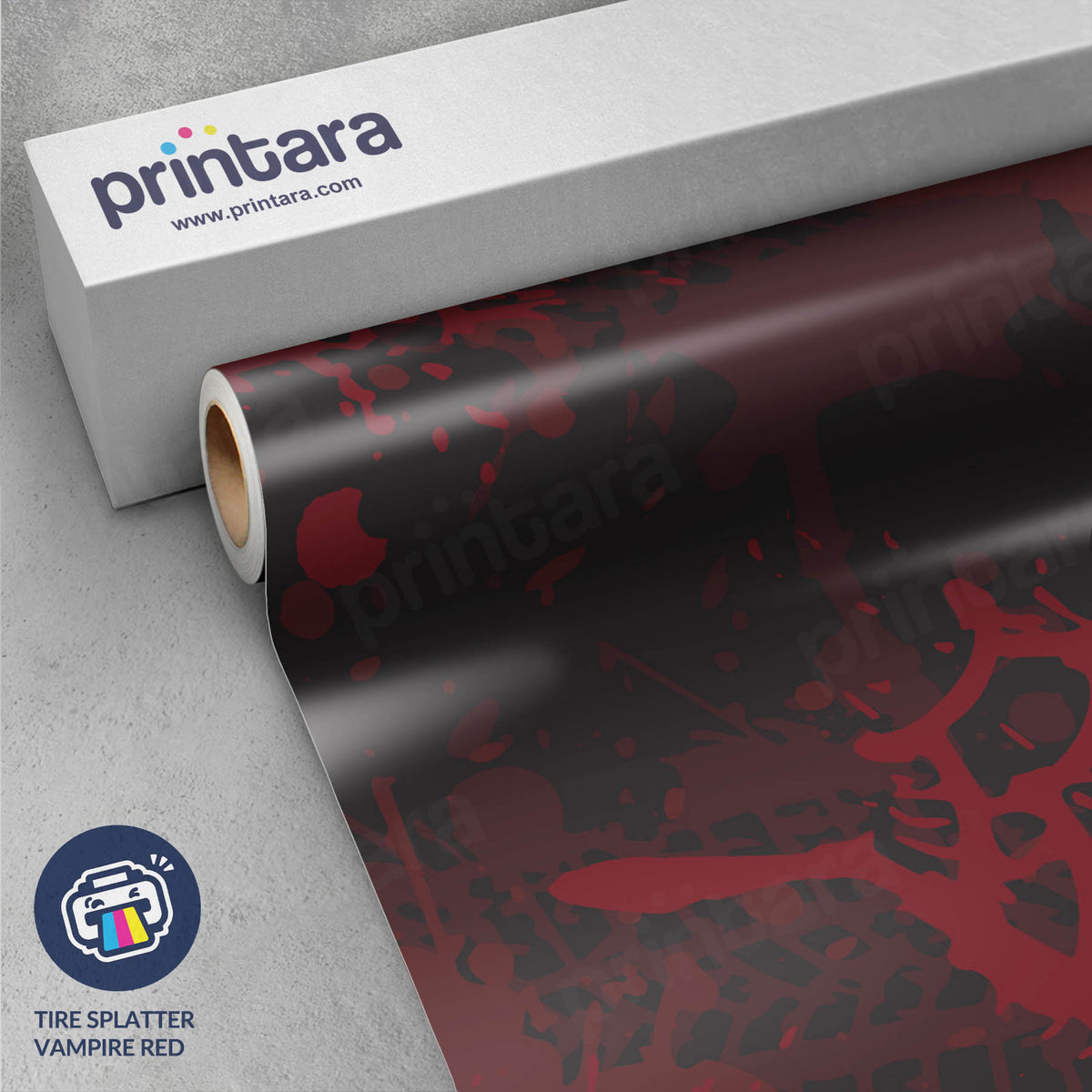 Tire Splatter Vampire Red Gun Skin Vinyl Wrap