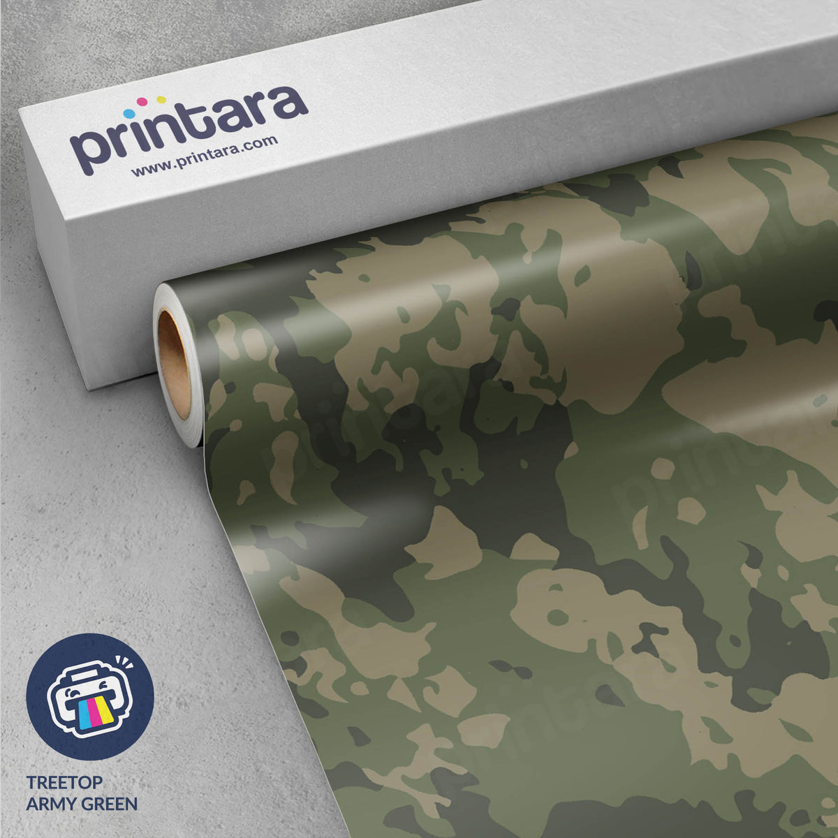 Treetop Army Green Gun Skin Vinyl Wrap