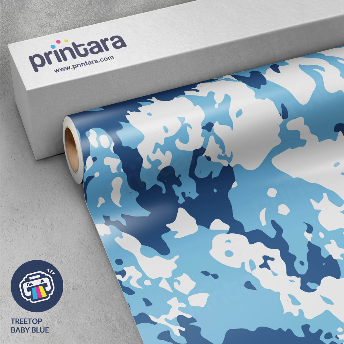 Treetop Baby Blue Gun Skin Vinyl Wrap
