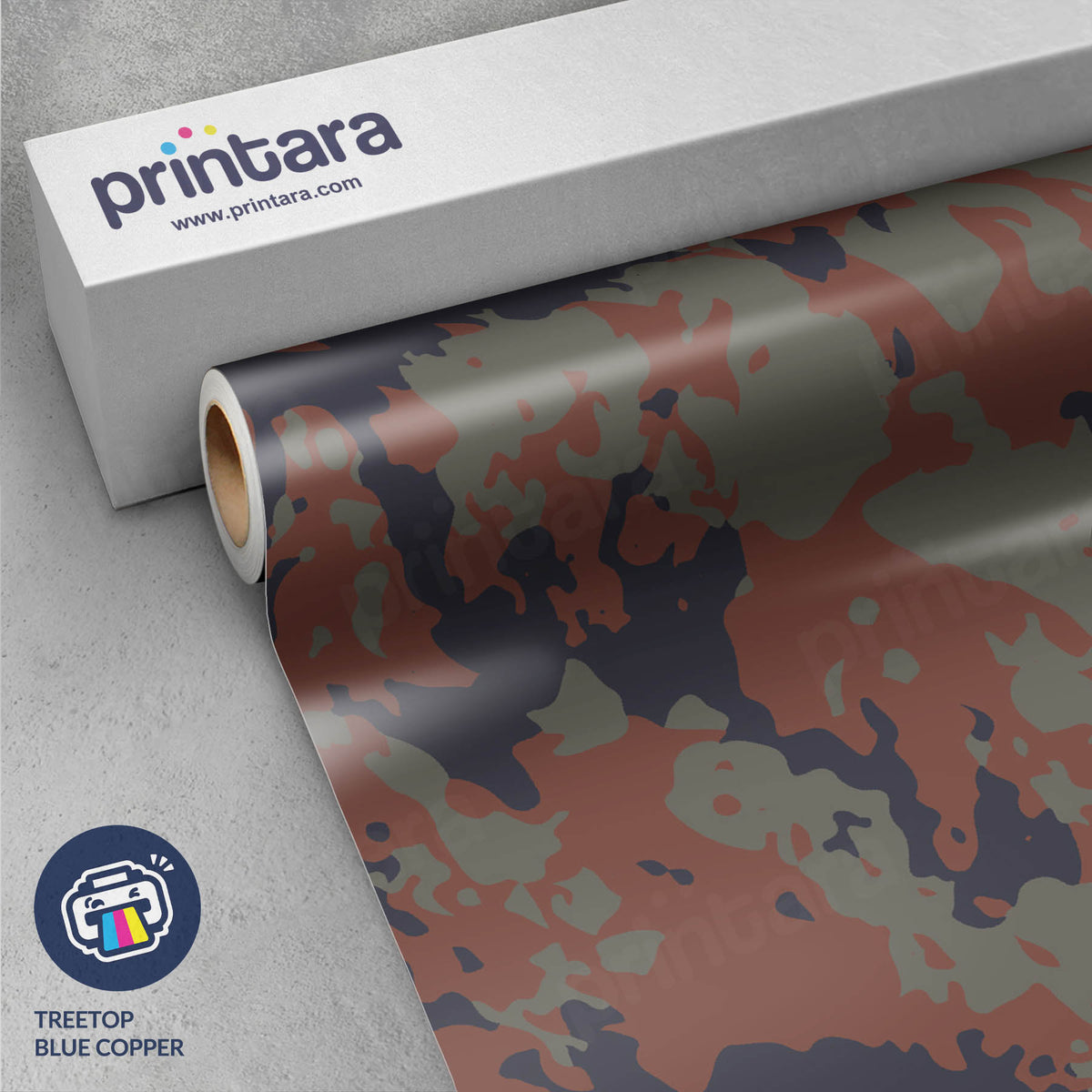 Treetop Blue Copper Gun Skin Vinyl Wrap