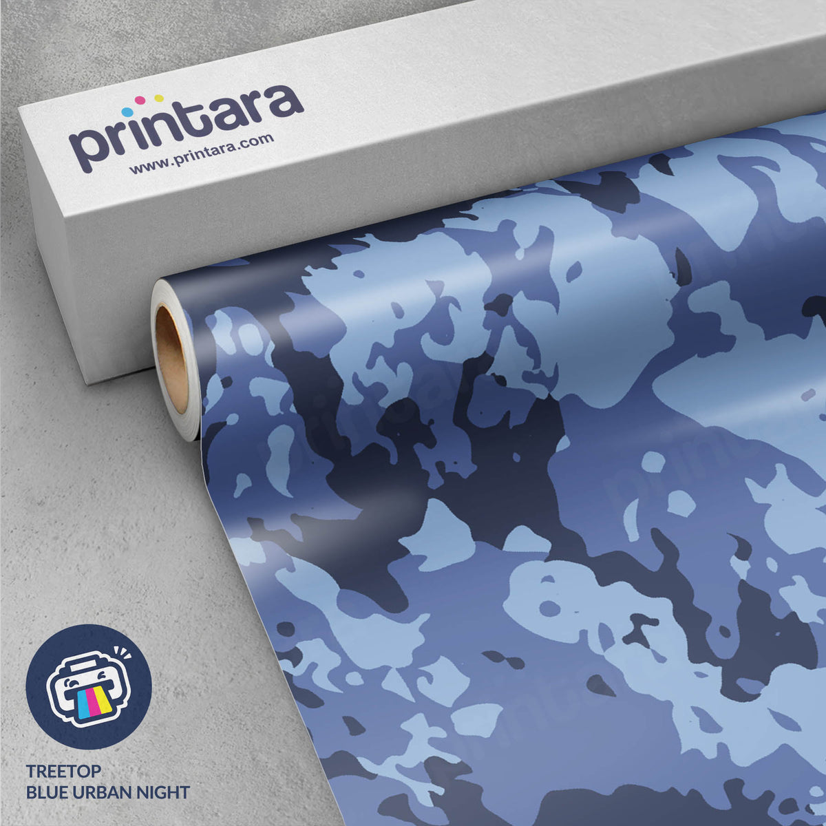 Treetop Blue Urban Night Gun Skin Vinyl Wrap