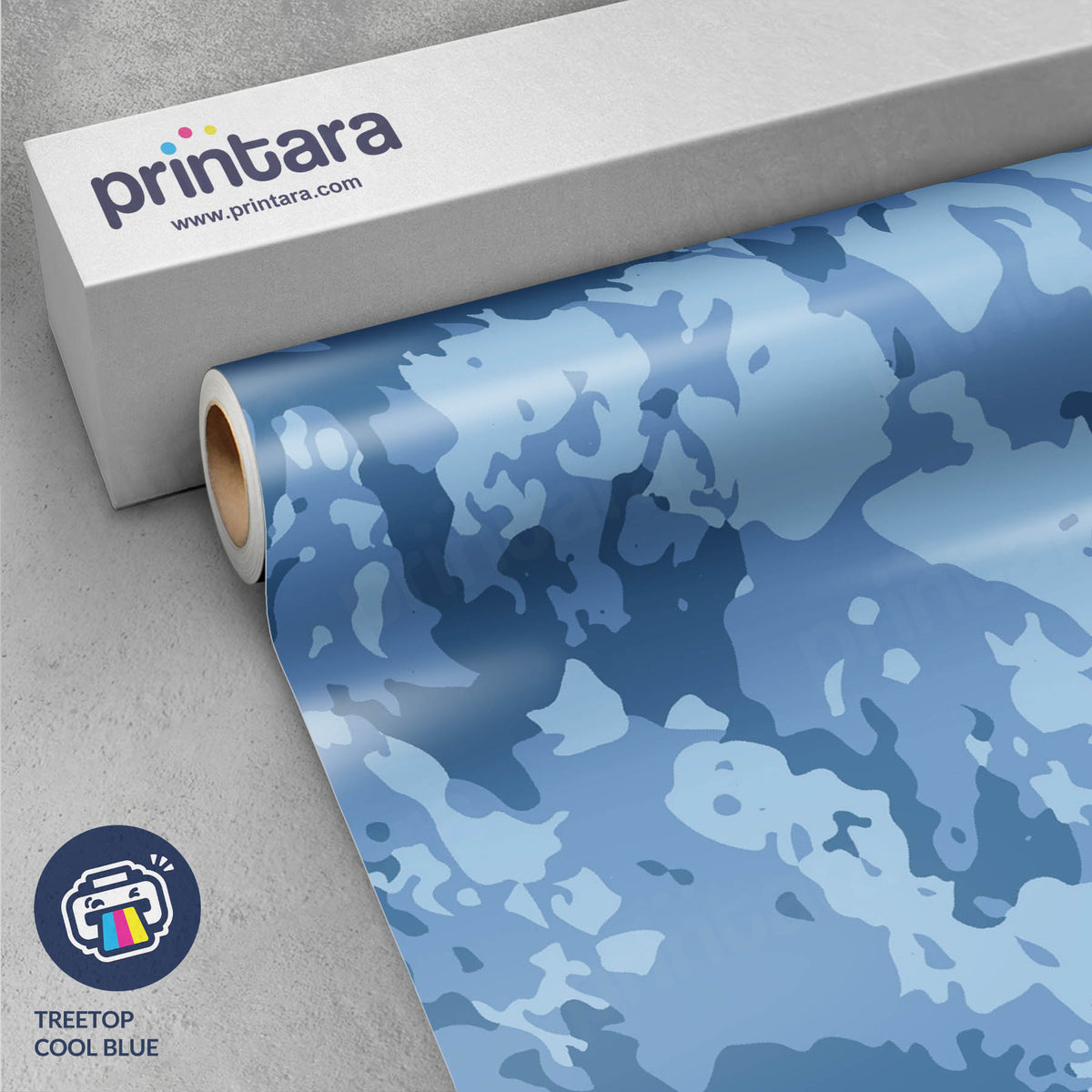 Treetop Cool Blue Gun Skin Vinyl Wrap