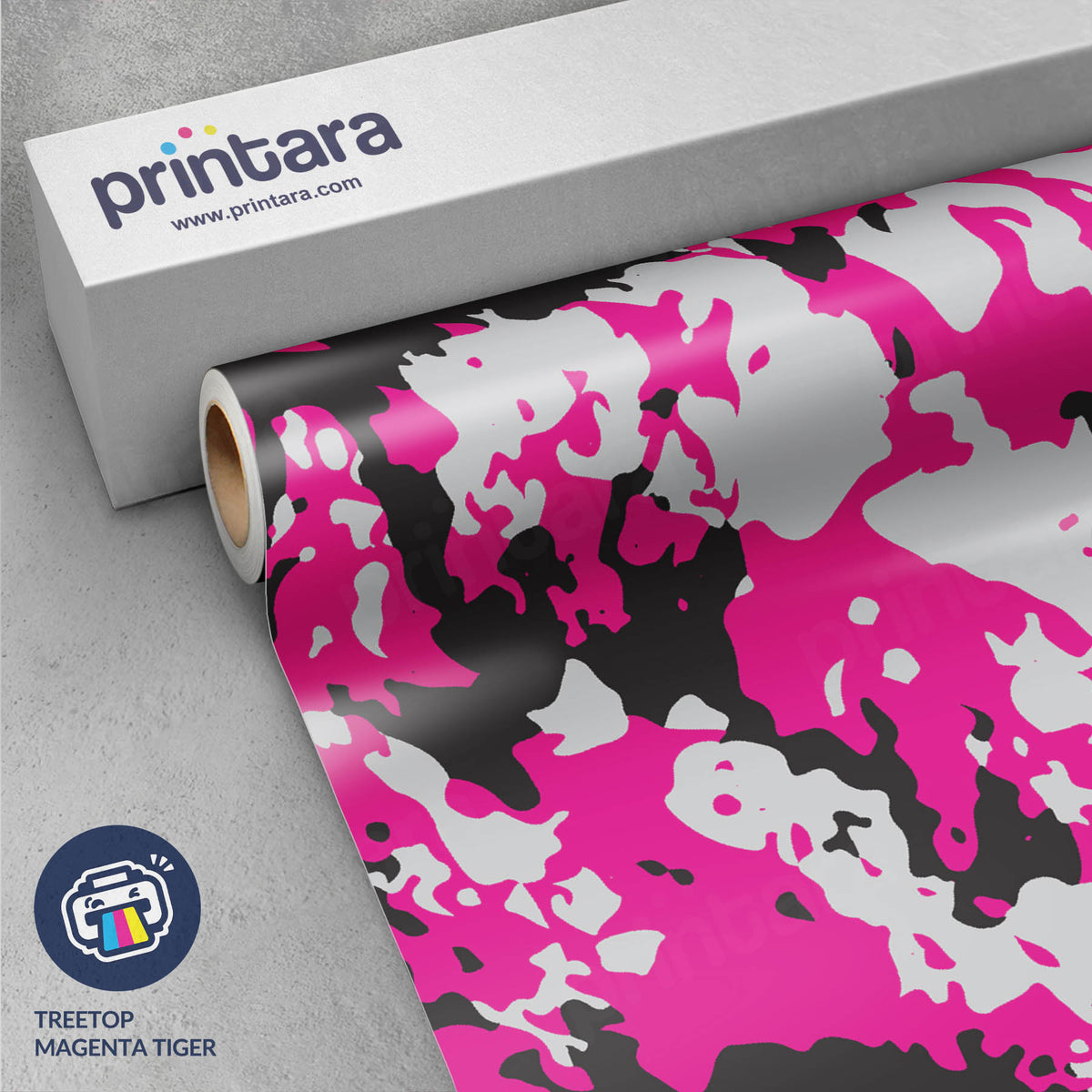 Treetop Magenta Tiger Gun Skin Vinyl Wrap