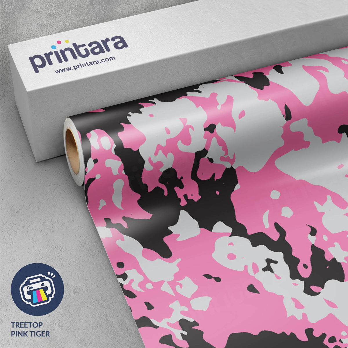 Treetop Pink Tiger Gun Skin Vinyl Wrap