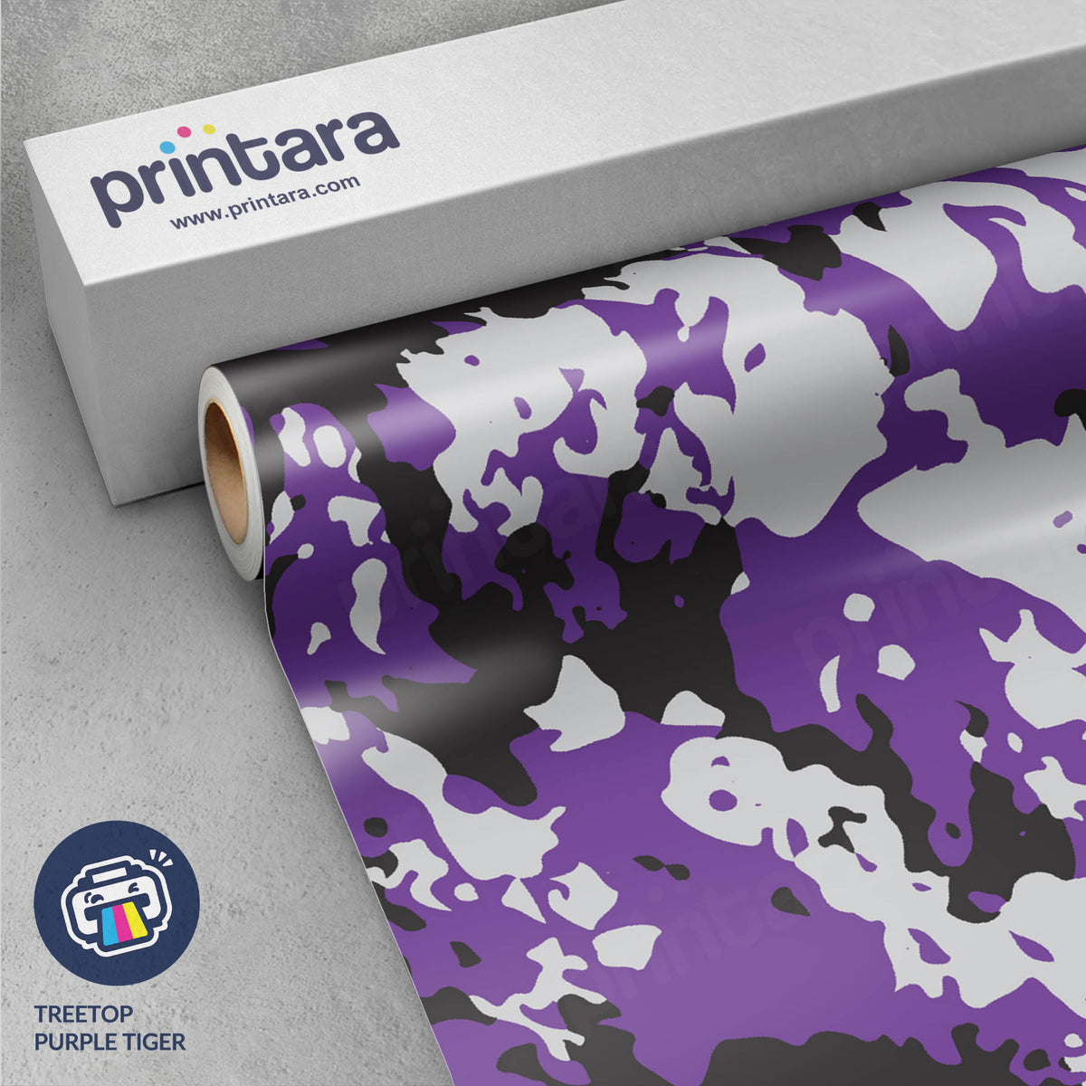 Treetop Purple Tiger Gun Skin Vinyl Wrap