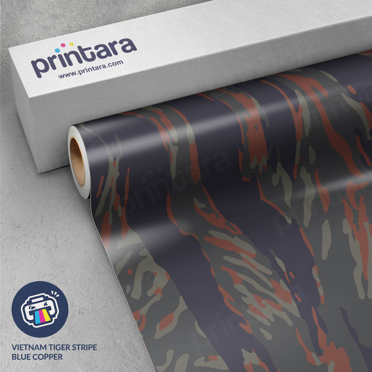Vietnam Tiger Stripe Blue Copper Gun Skin Vinyl Wrap
